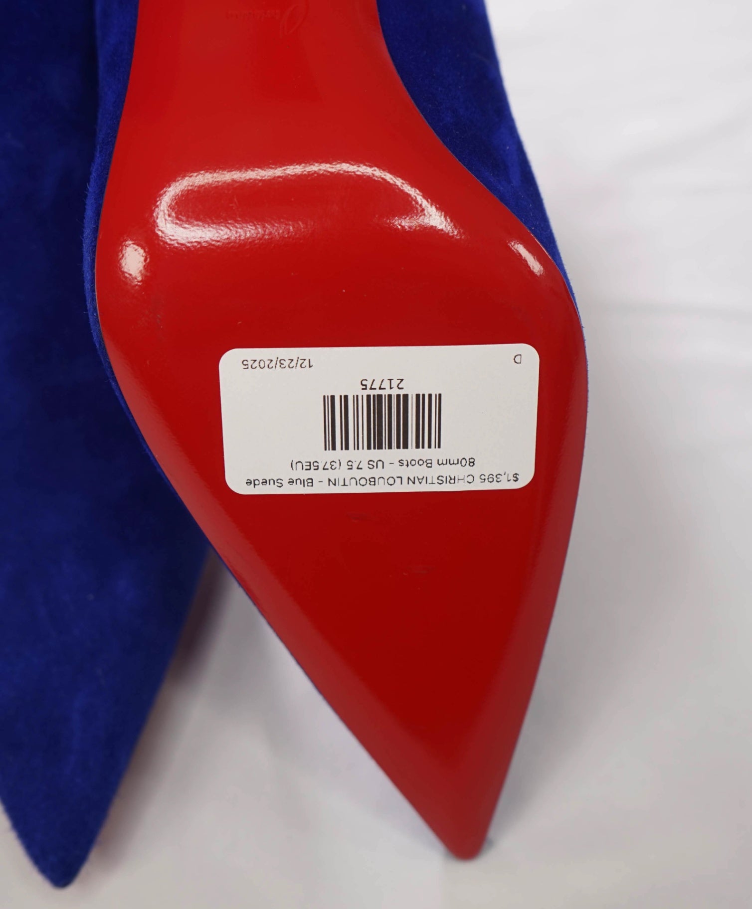 $1,395 CHRISTIAN LOUBOUTIN - Condora Suede 80mm Boots - US 7.5 (37.5EU)
