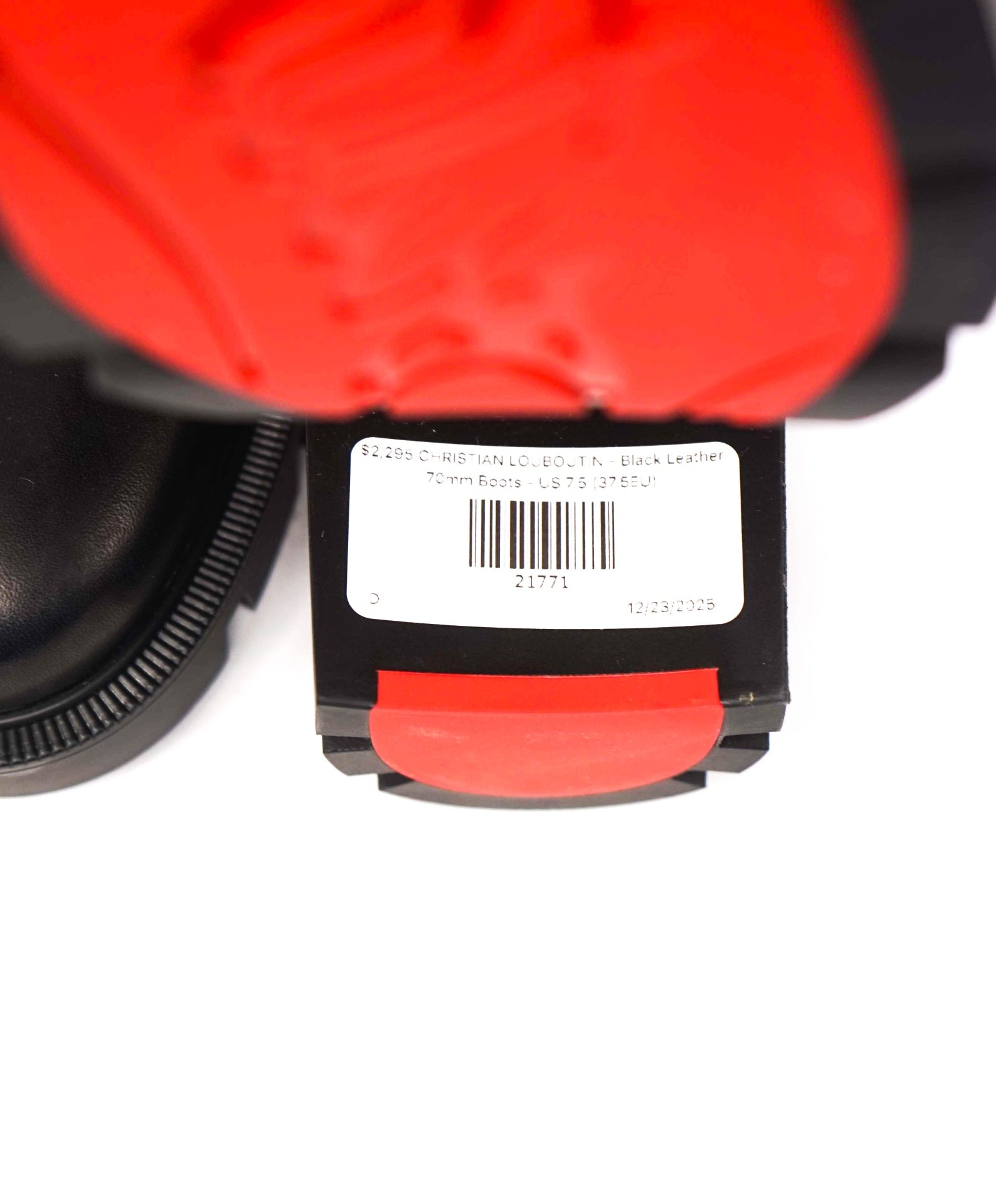$2,295 CHRISTIAN LOUBOUTIN - Black EN HIVER Boots - US 7.5 (37.5EU)