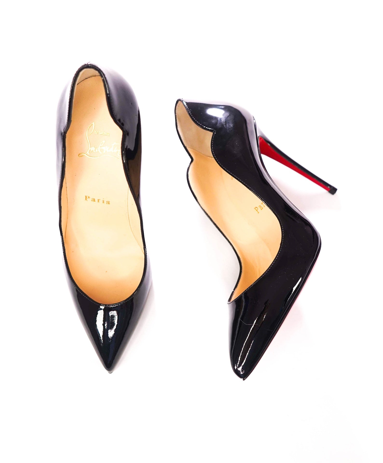 $945 CHRISTIAN LOUBOUTIN - Black 100mm *HOT CHICK* Pumps - US 6 (36EU)