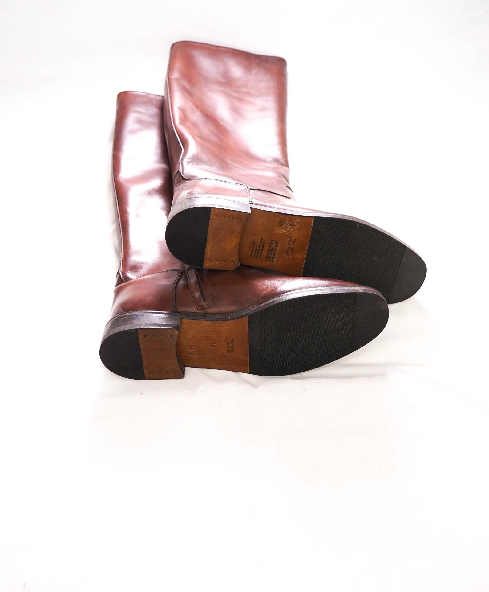 $895 ELEVENTY - Brown Riding Boots - 10 US (40)