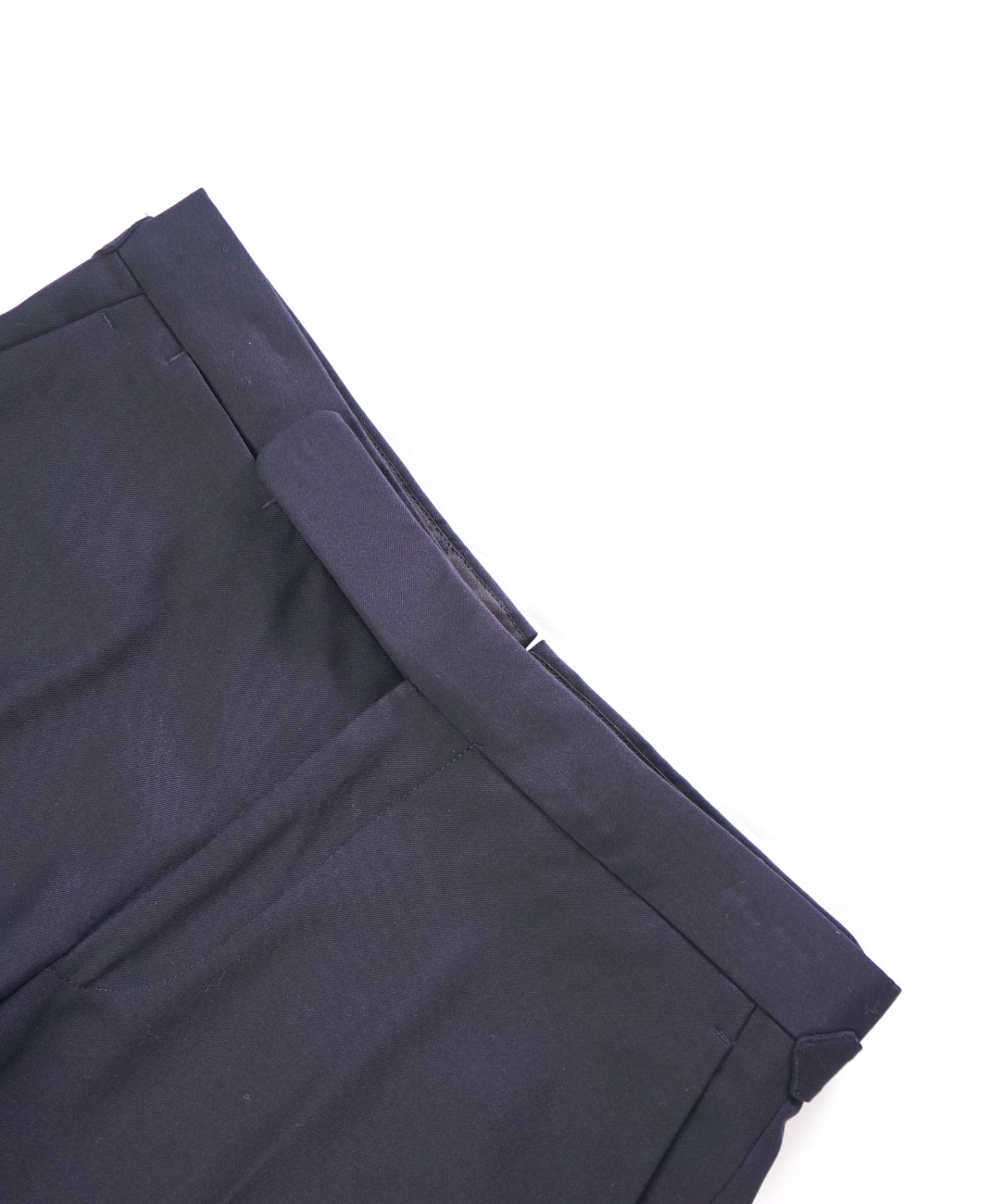 $750 RALPH LAUREN PURPLE LABEL - Solid Navy Blue Wool Pants - 30W