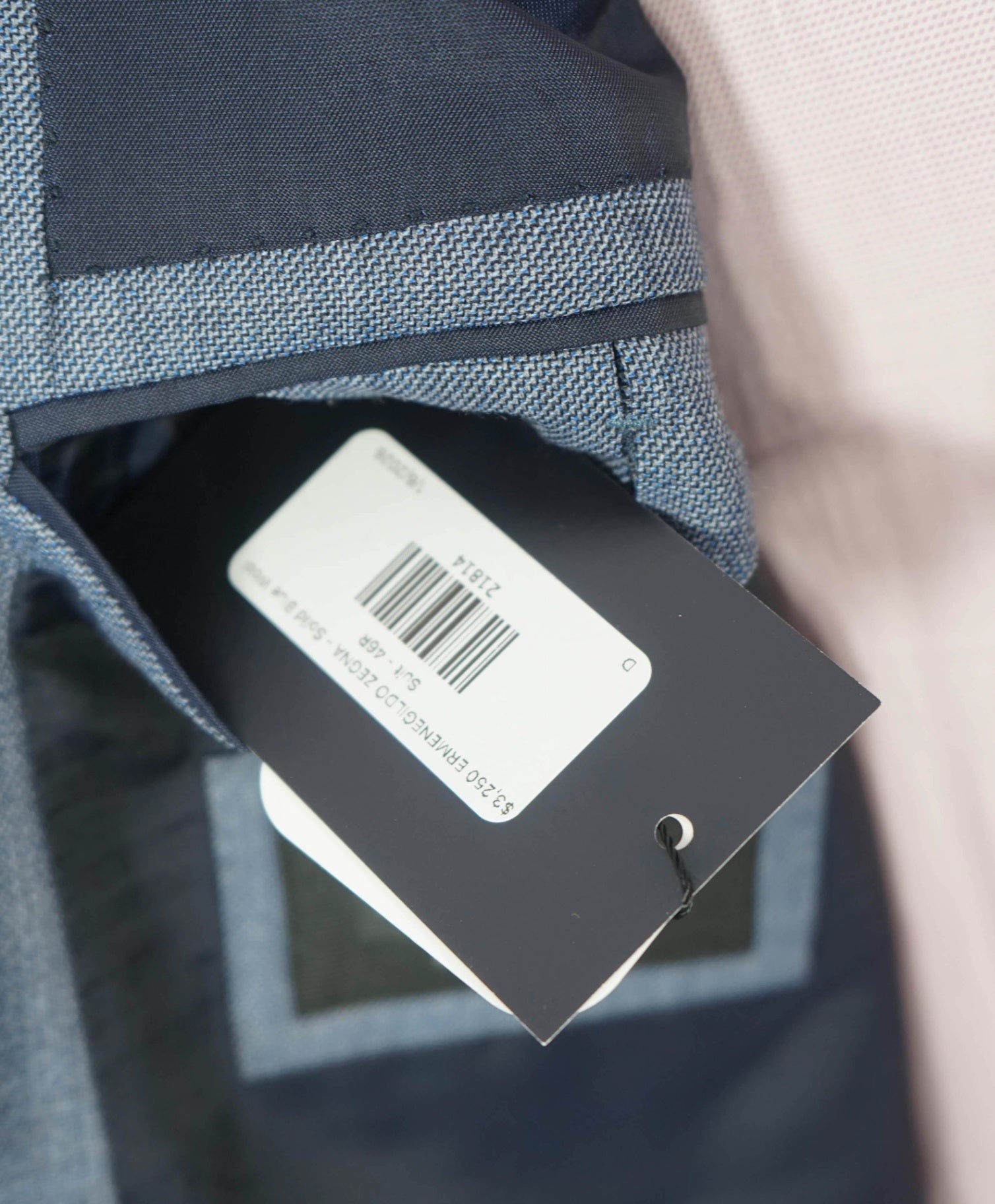 $3,995 ZEGNA - "MULTI SEASON" Pastel Blue Wool Suit - 46R