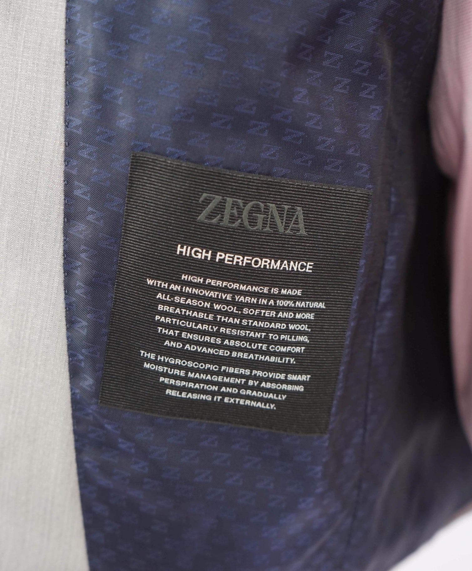 $7,900 ZEGNA - Light Gray XXX "High Performance" Wool Suit - 34S
