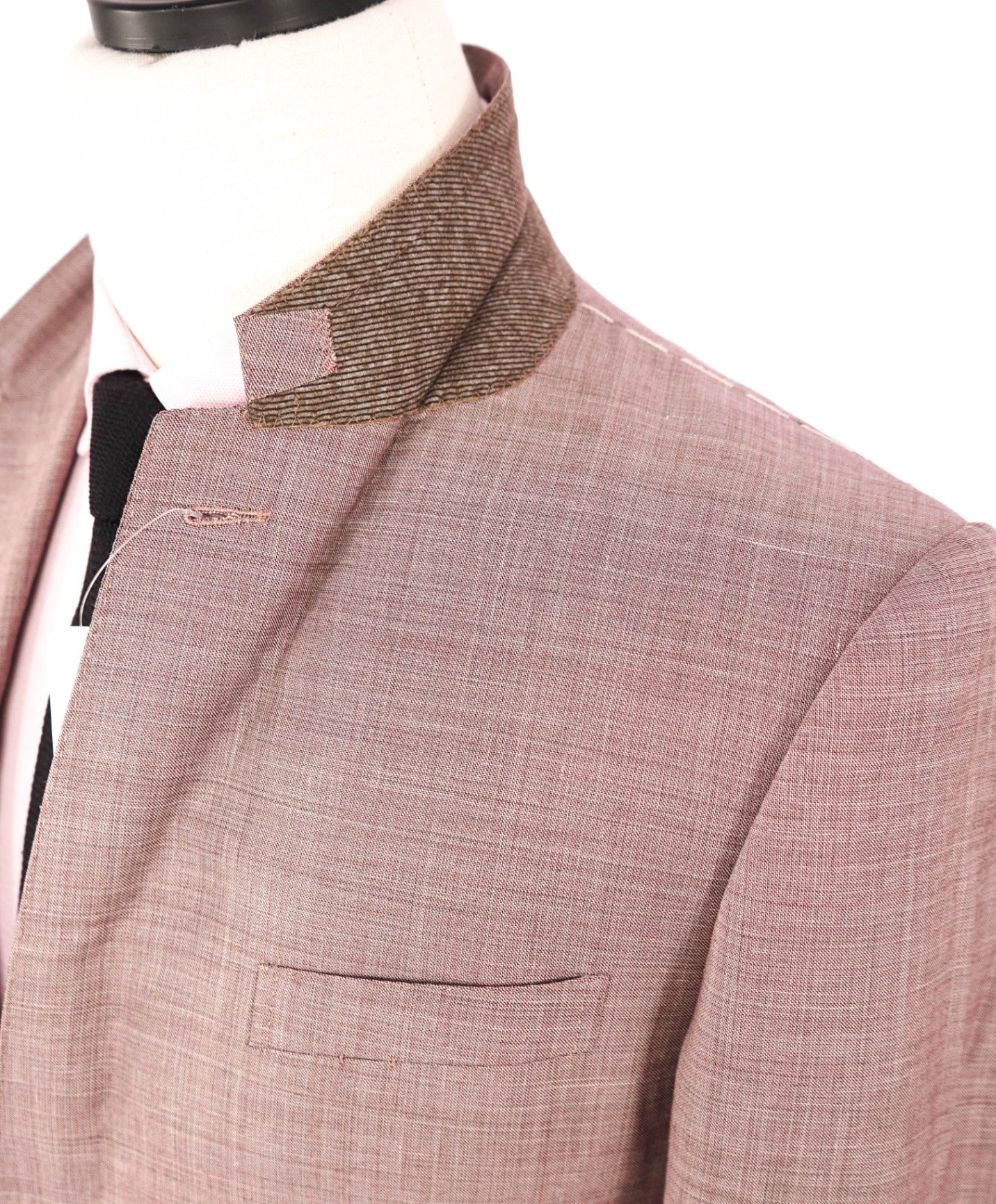 $4,995 ZEGNA - "TROFEO SUMMER" Pink Wool/Linen/Silk Suit - 38R