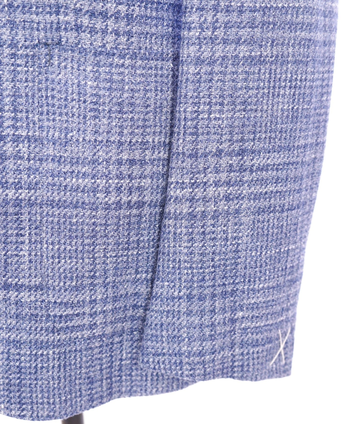 $2,990 ZEGNA - Blue Plaid "WINTER CROSSOVER" Wool/Silk/Linen Blazer - 48R