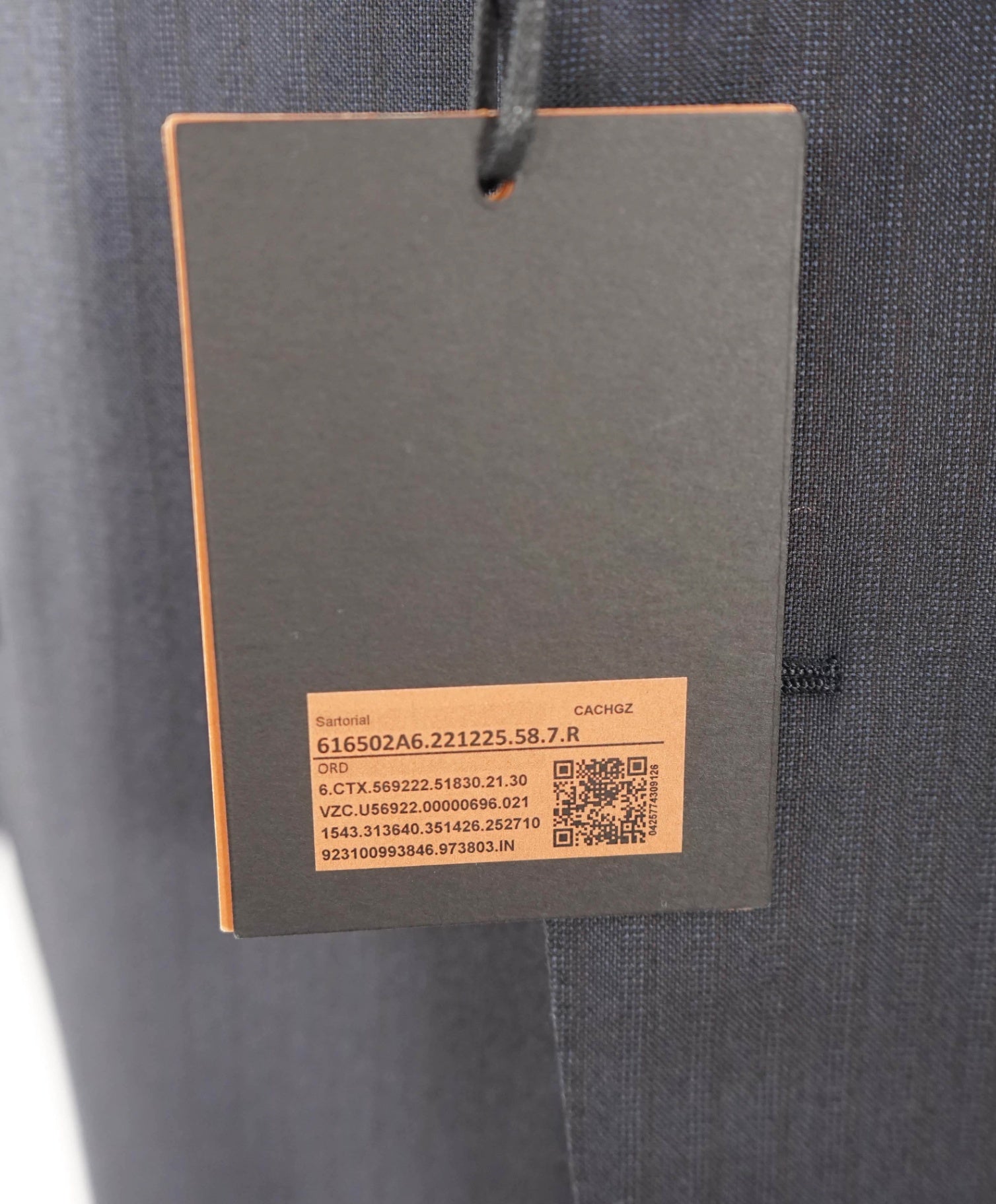 $3,490 ZEGNA - Navy Tonal Stripe "ACHILLFARM"  Wool/Silk Suit - 48R