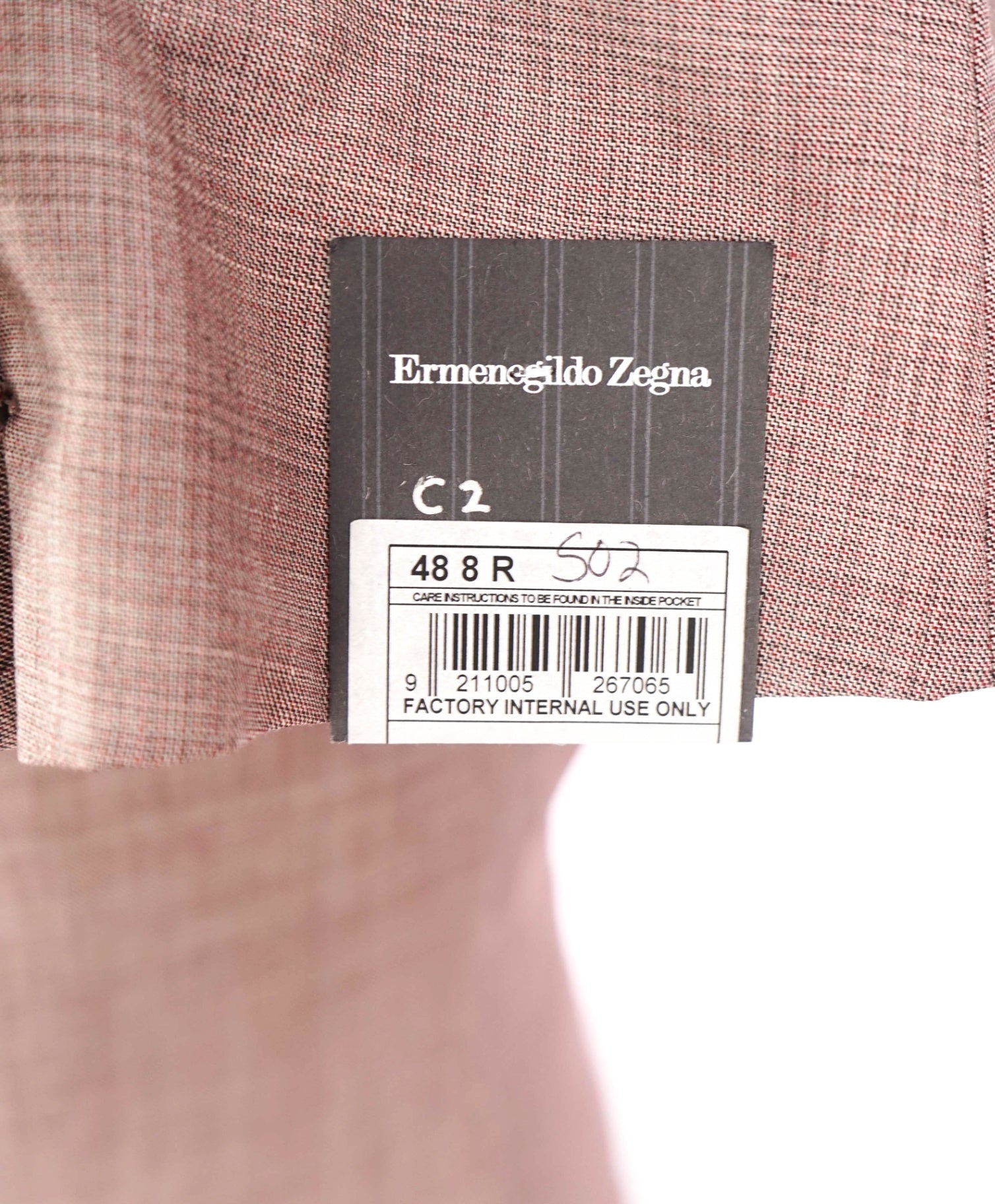 $4,995 ZEGNA - "TROFEO SUMMER" Pink Wool/Linen/Silk Suit - 38R