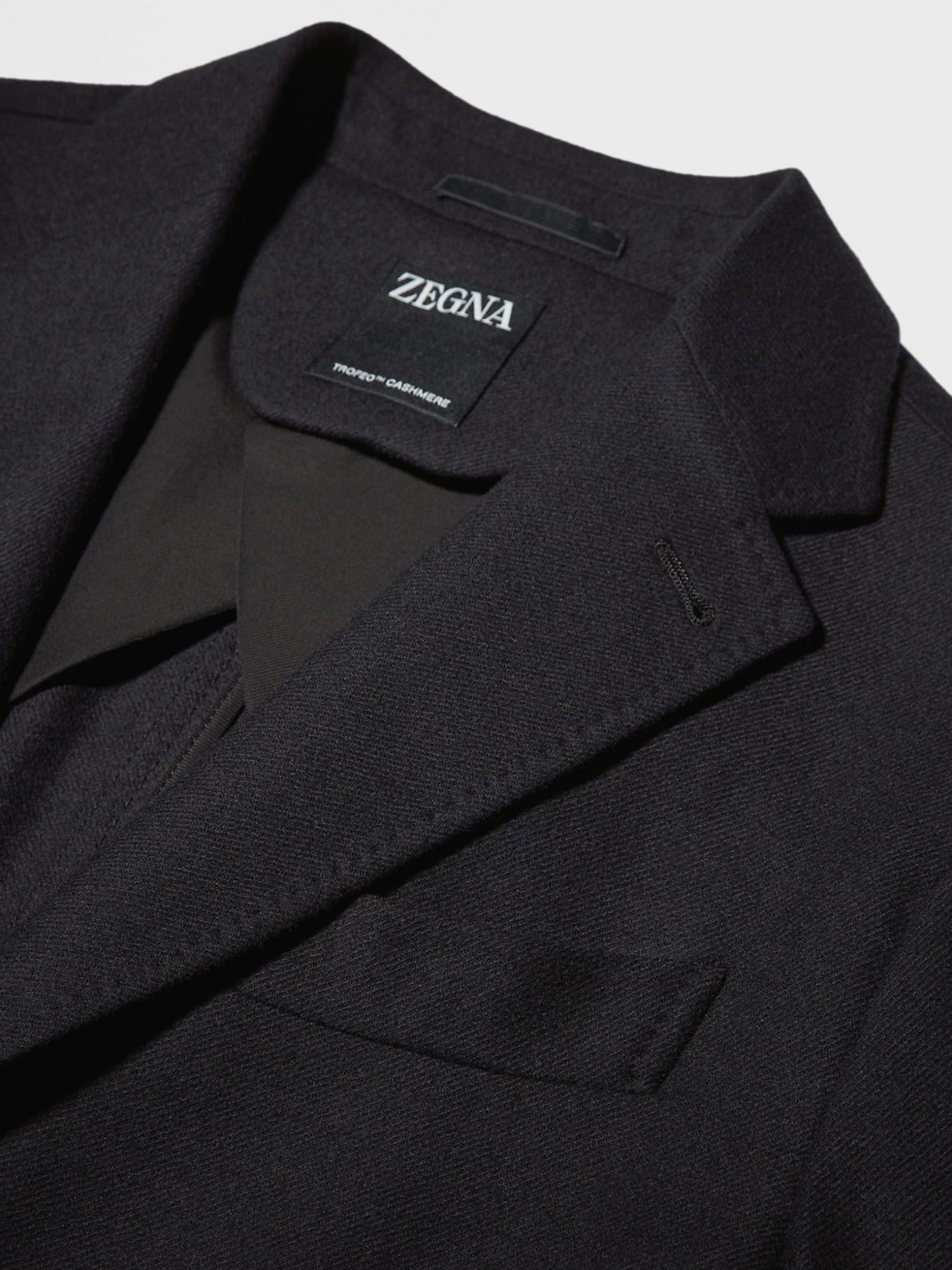 $3,990 ZEGNA - Black TROFEO Wool/Cashmere Sport Jacket - 38R