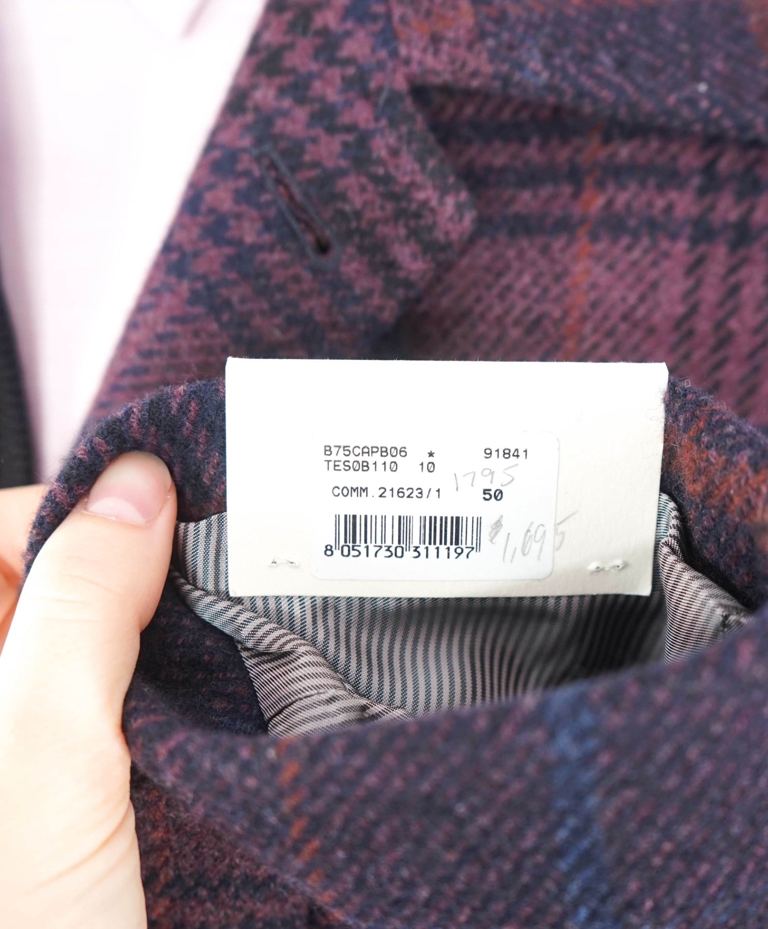 $2,250 ELEVENTY - "PLATINUM" Wool & Cashmere Top Coat - 40