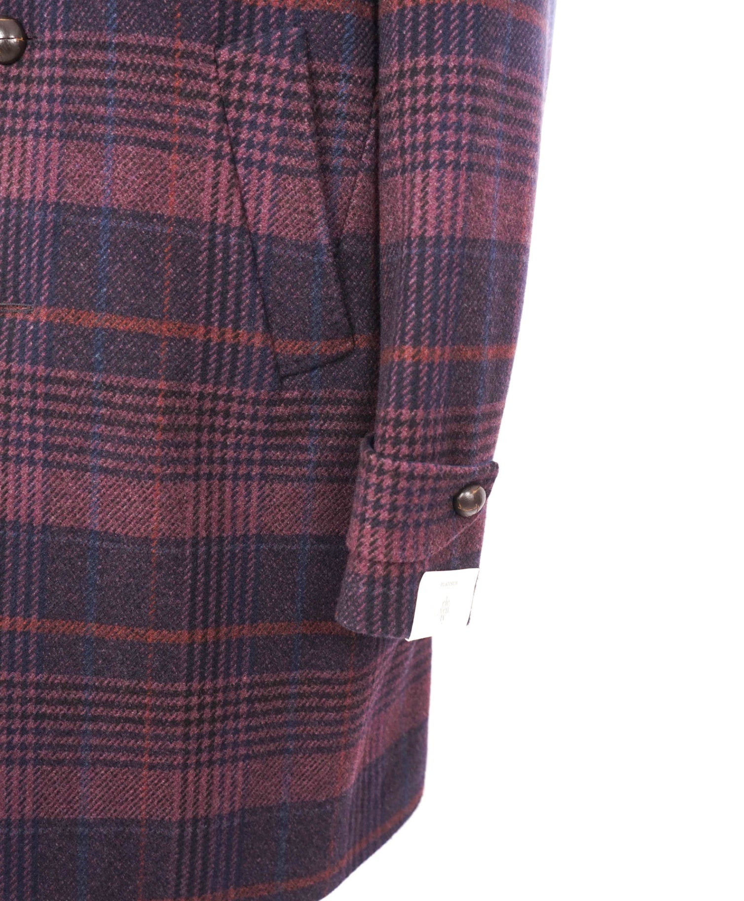 $2,250 ELEVENTY - "PLATINUM" Wool & Cashmere Top Coat - 40