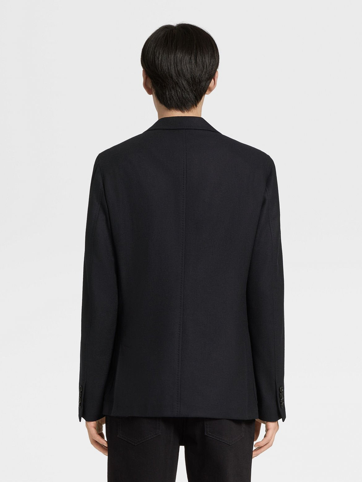 $3,990 ZEGNA - Black TROFEO Wool/Cashmere Sport Jacket - 38R