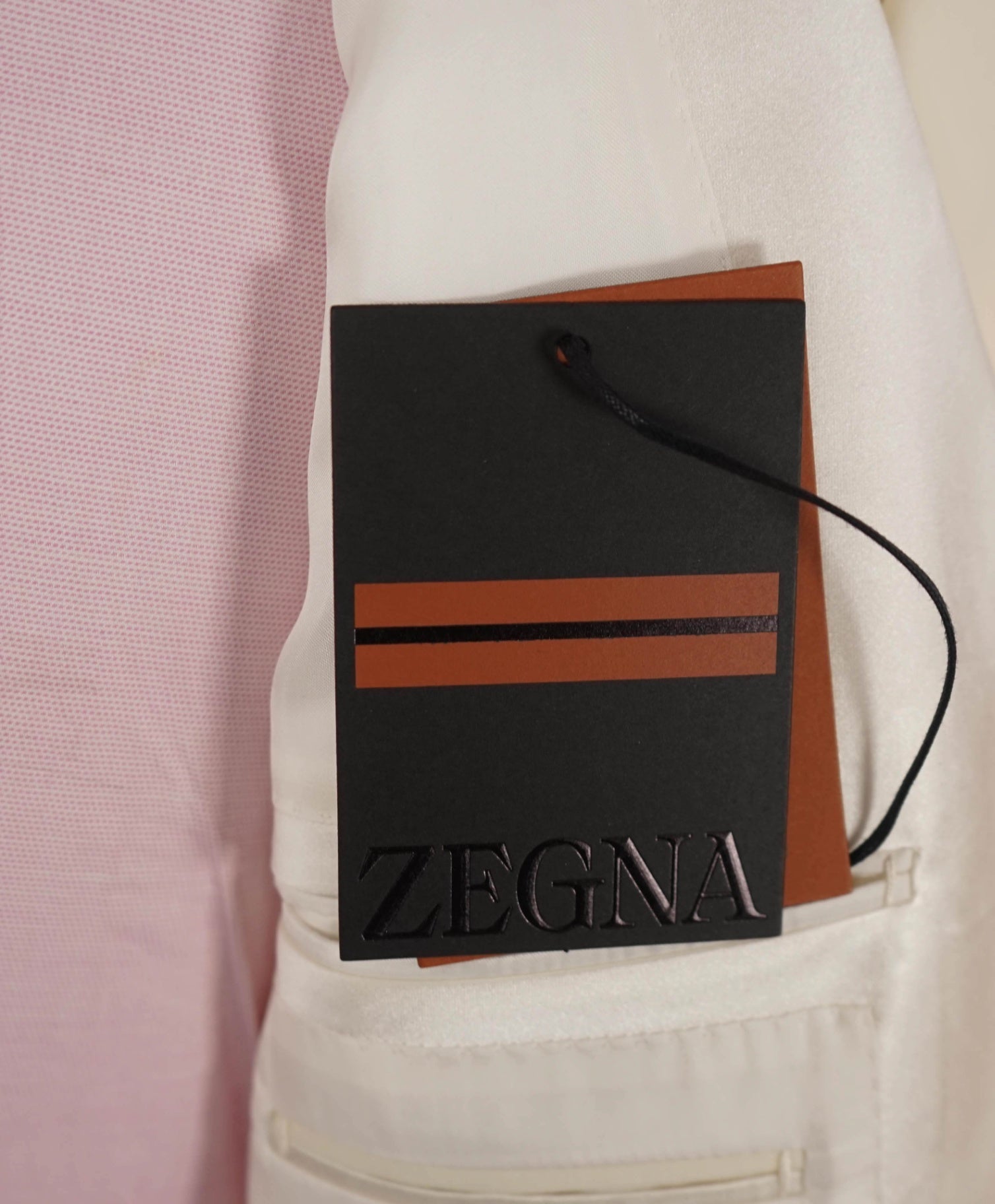 $3,990 ZEGNA - Ivory "VENEZIA" Wool Shawl Lapel Dinner Jacket - 44R