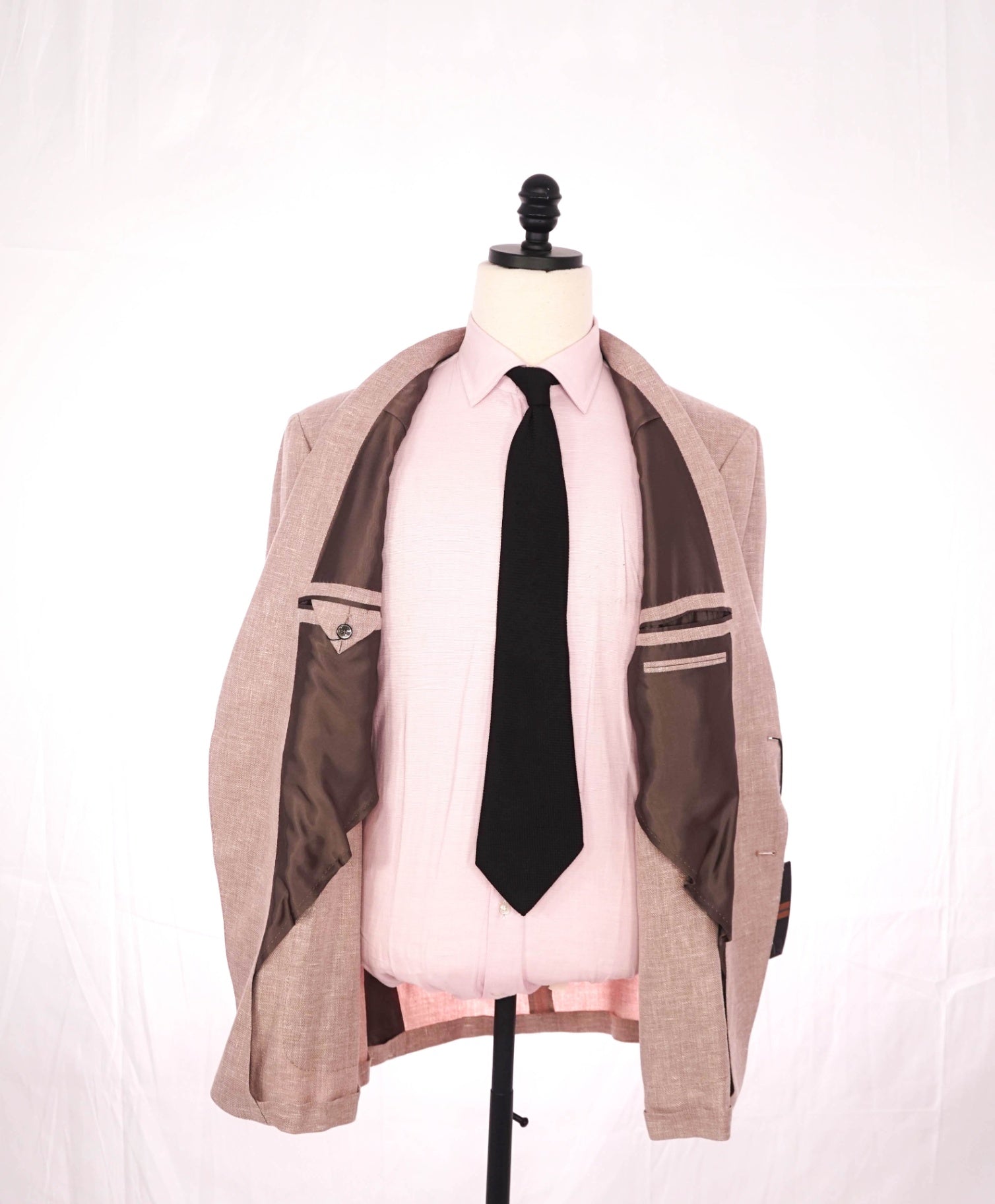 $2,990 ZEGNA - Pastel Pink CROSSOVER Linen/Wool/Silk Blazer - 46R