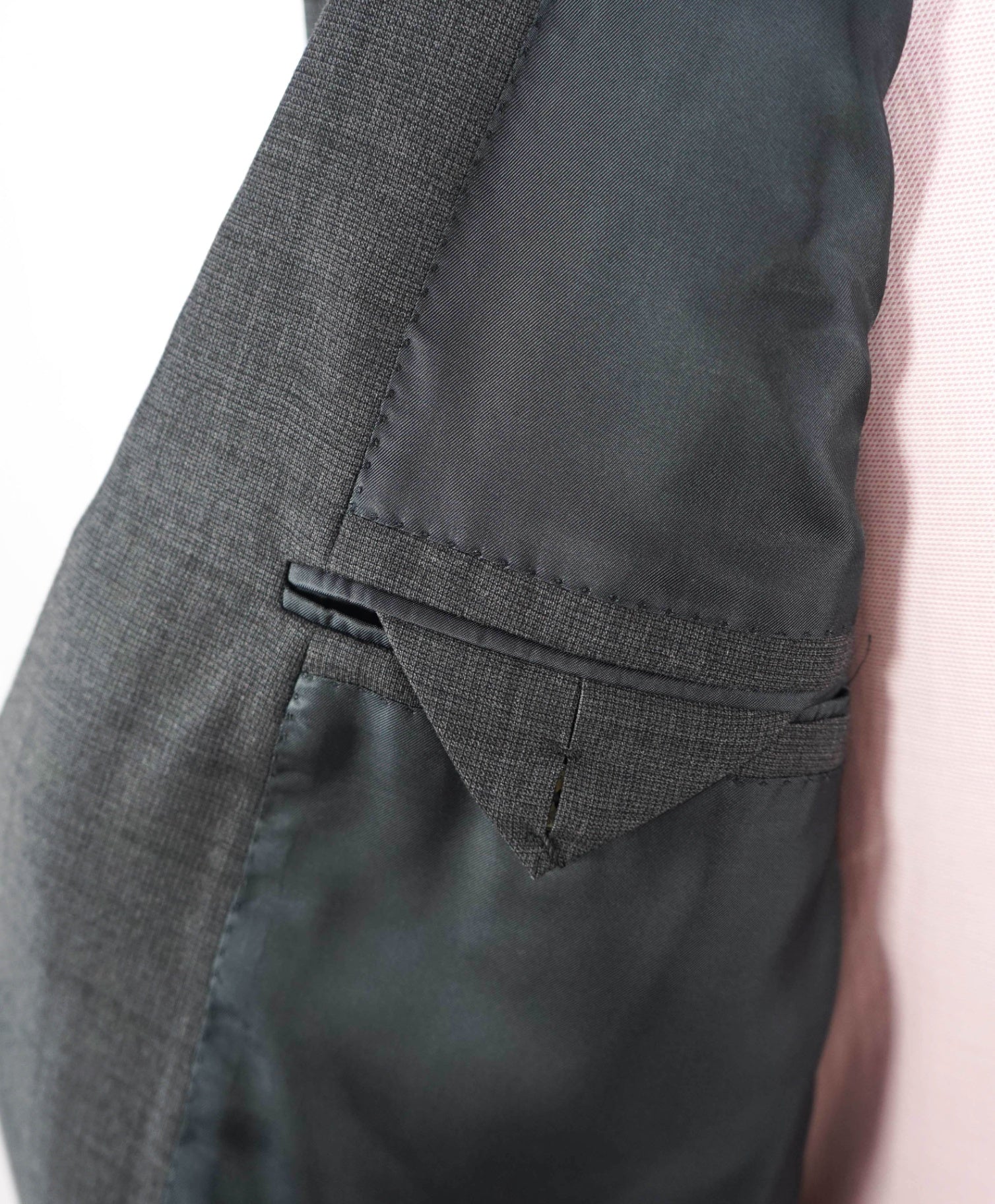 $4,090 ZEGNA - Gray Windowpane TROFEO Wool Suit - 48L