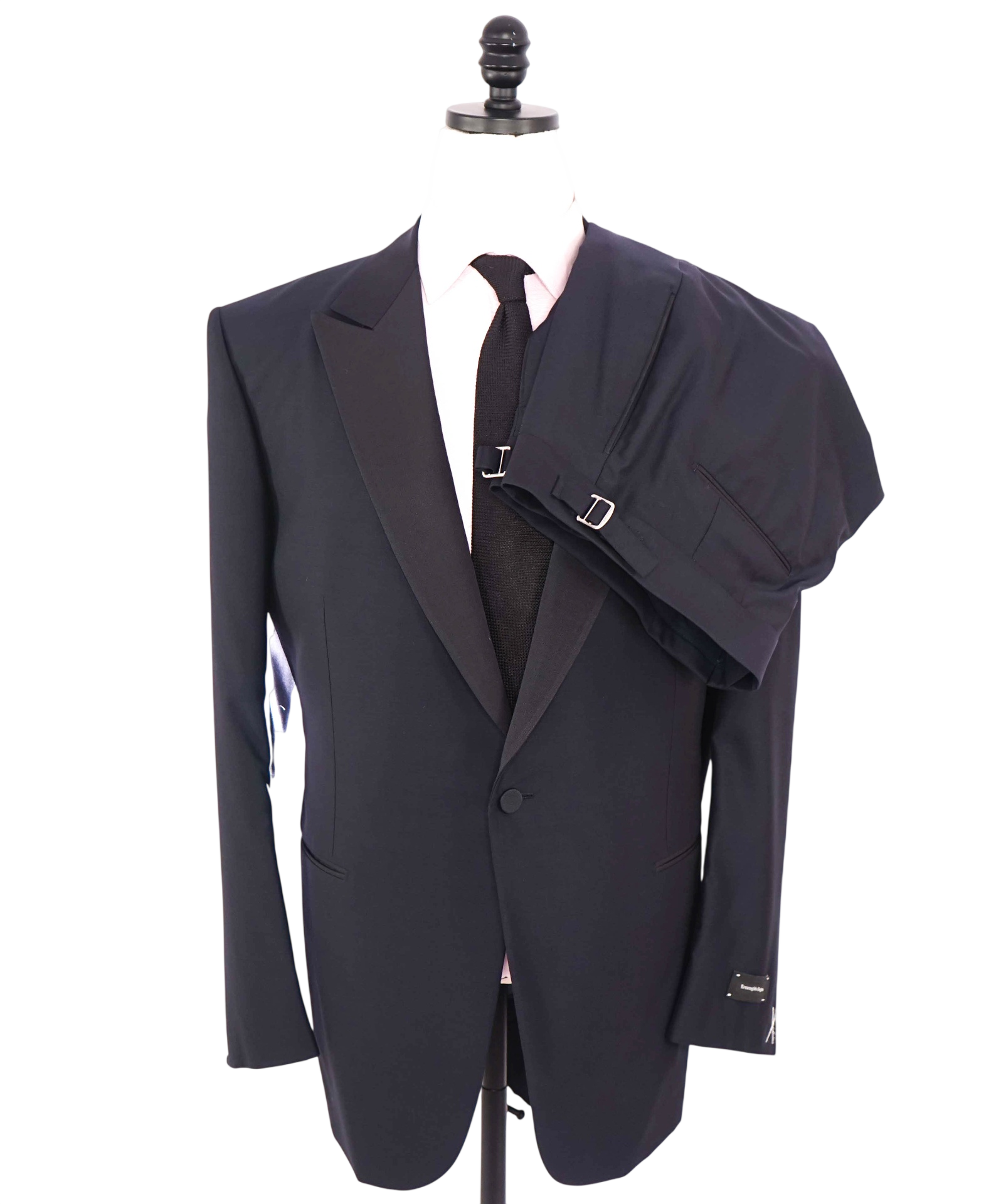 $5,995 ZEGNA - Navy Blue TROFEO 600 Wool/Silk Tuxedo - 48R