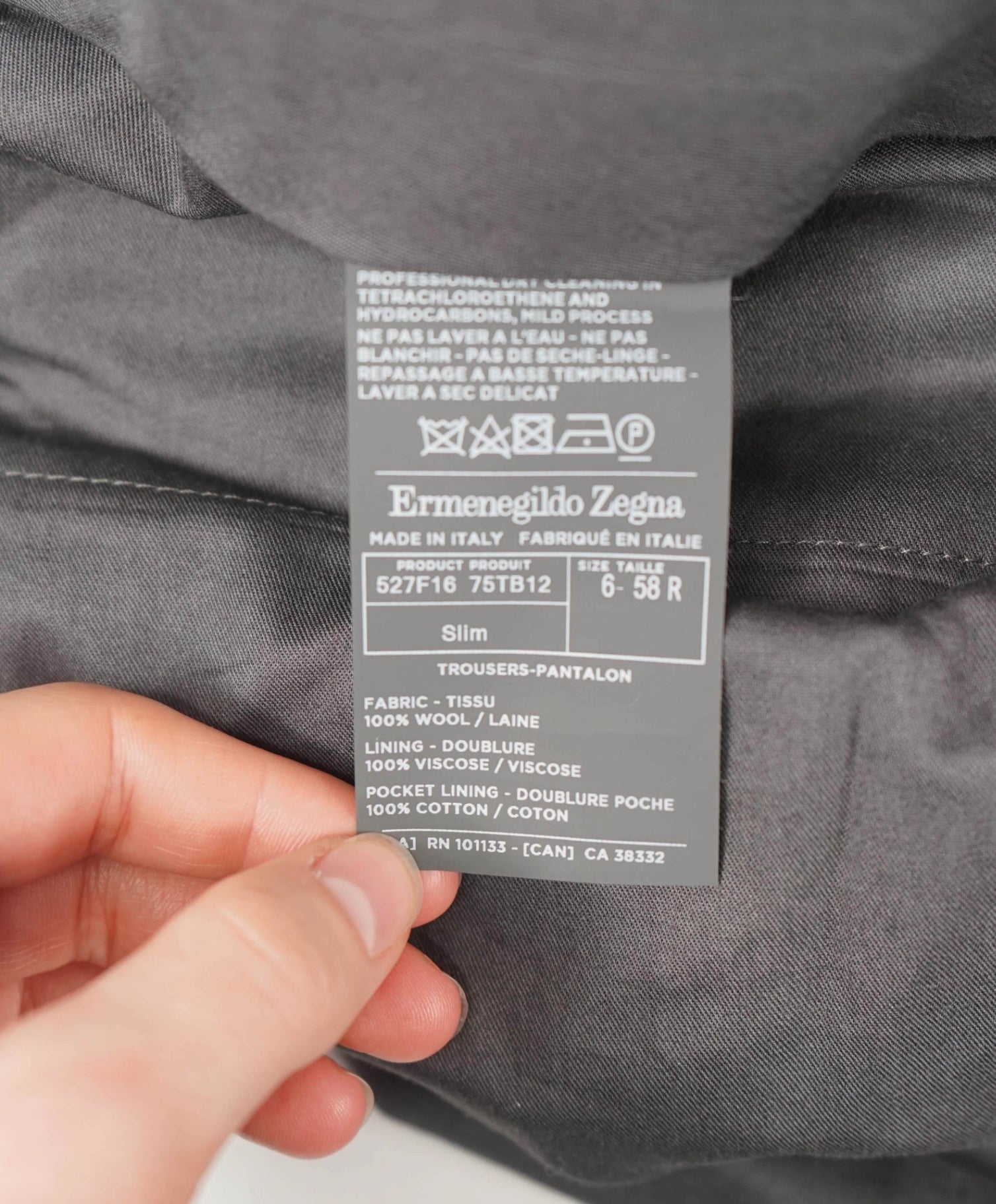 $750 ZEGNA - Burgundy High Performance "ALL SEASON" Dress Pants - 39W
