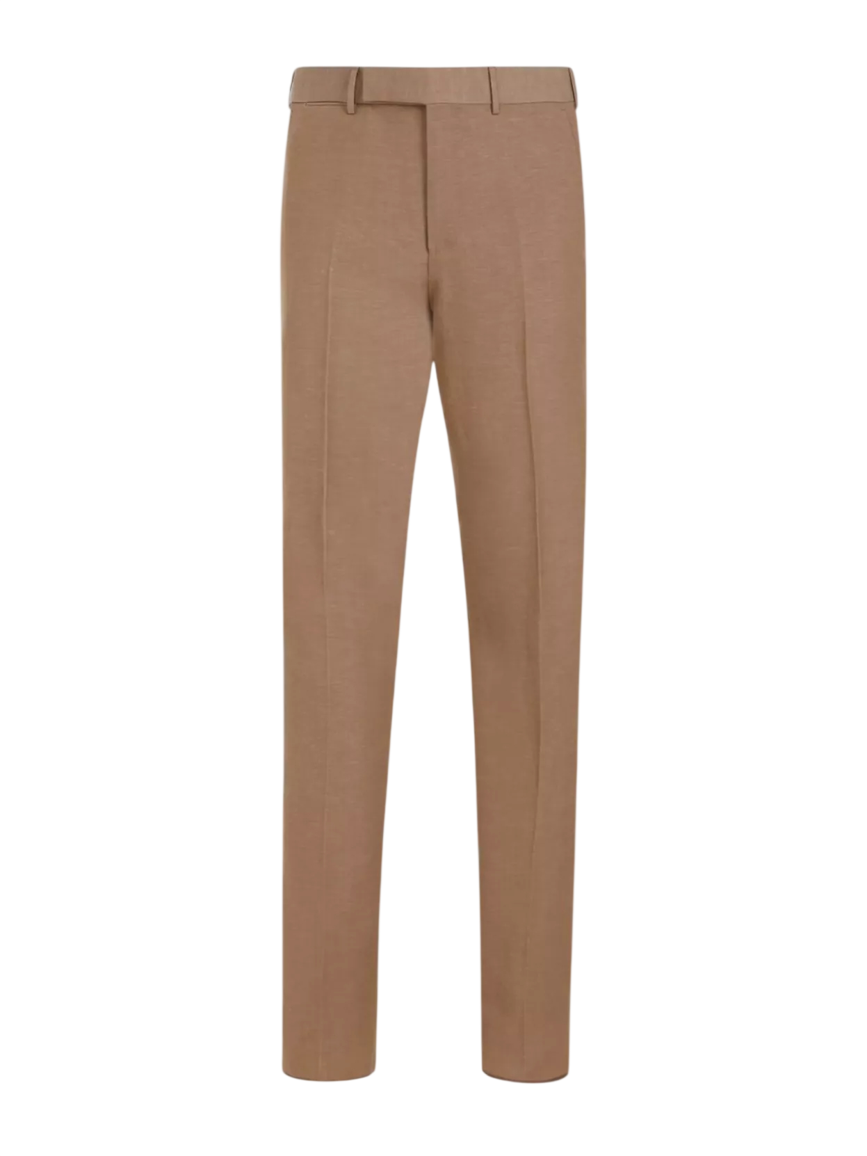 $870 ZEGNA - Solid Tan "TROFEO SUMMER" Wool/Linen Pants - 38W