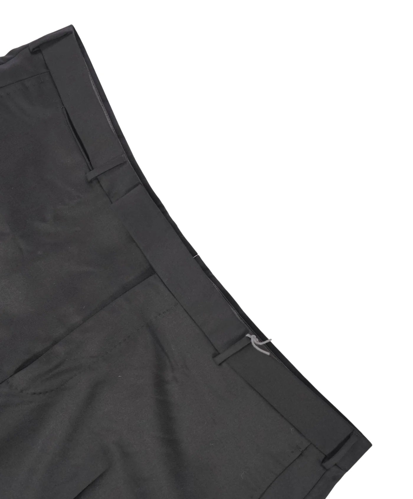 $795 ZEGNA - Solid Black TROFEO Wool Pants - 38W
