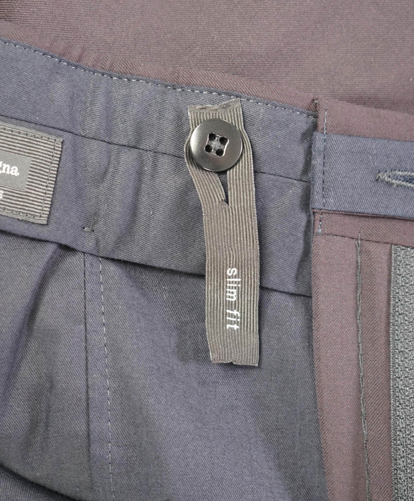 $775 ZEGNA - Burgundy High Performance "ALL SEASON"  Slim Pants - 39W