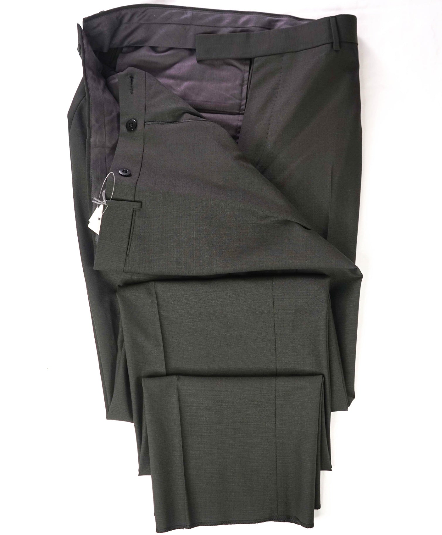 $775 ZEGNA - Dark Green High Performance "ALL SEASON"  Slim Pants - 40W
