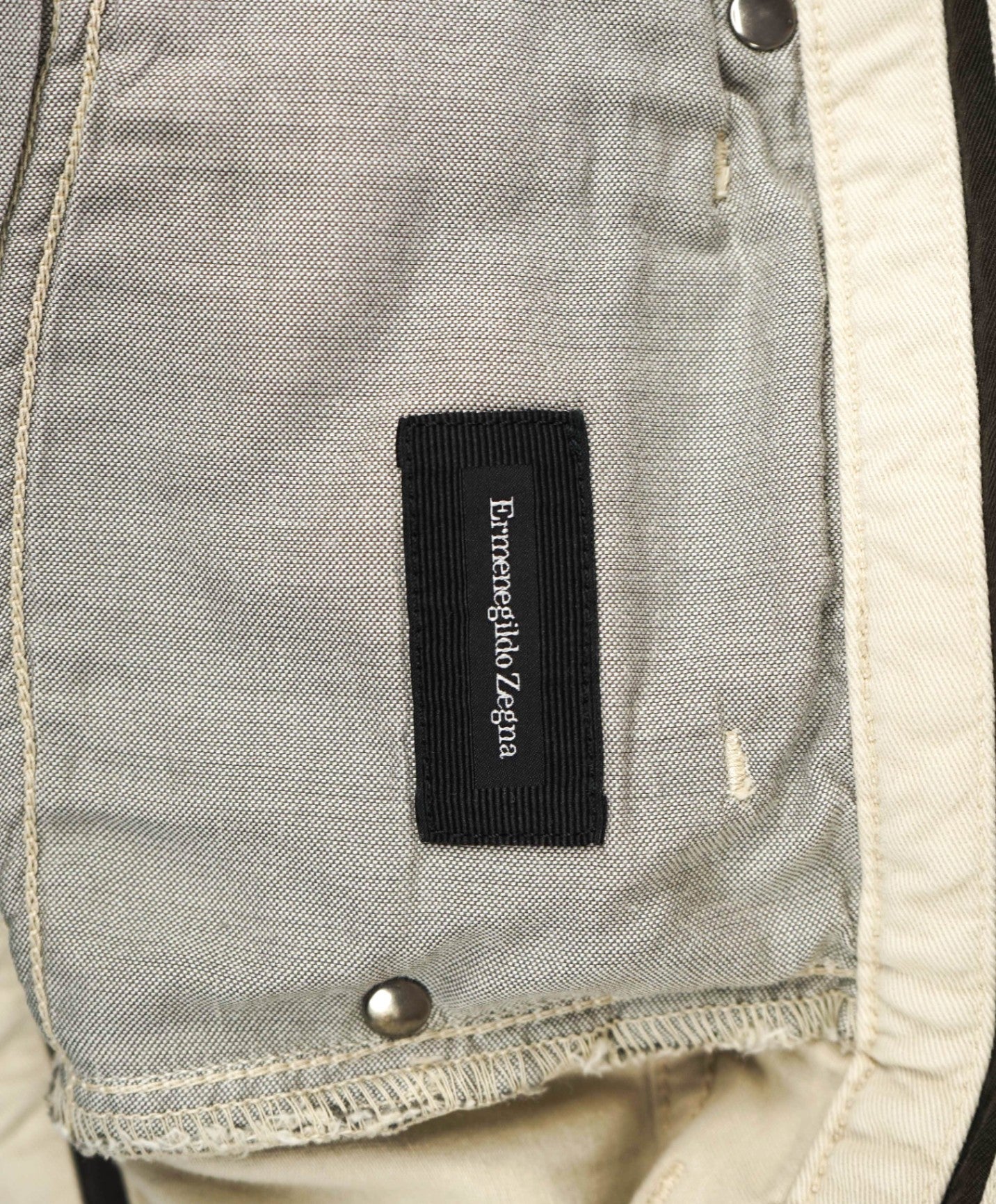 $795 ZEGNA - Beige Soft Denim Pants - 40W