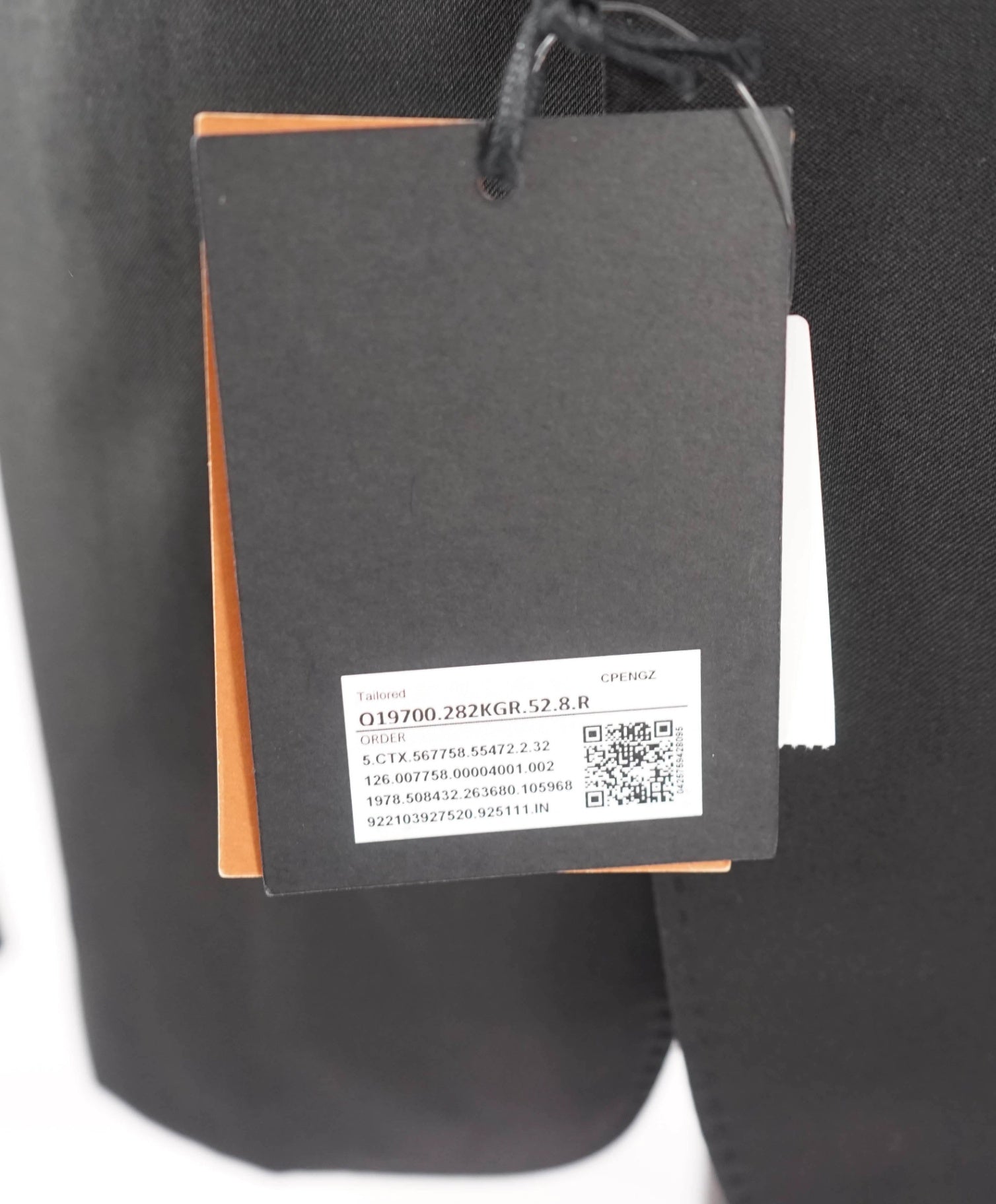 $3,990 ZEGNA - Solid Black Wool Peak Lapel Tuxedo - 42R