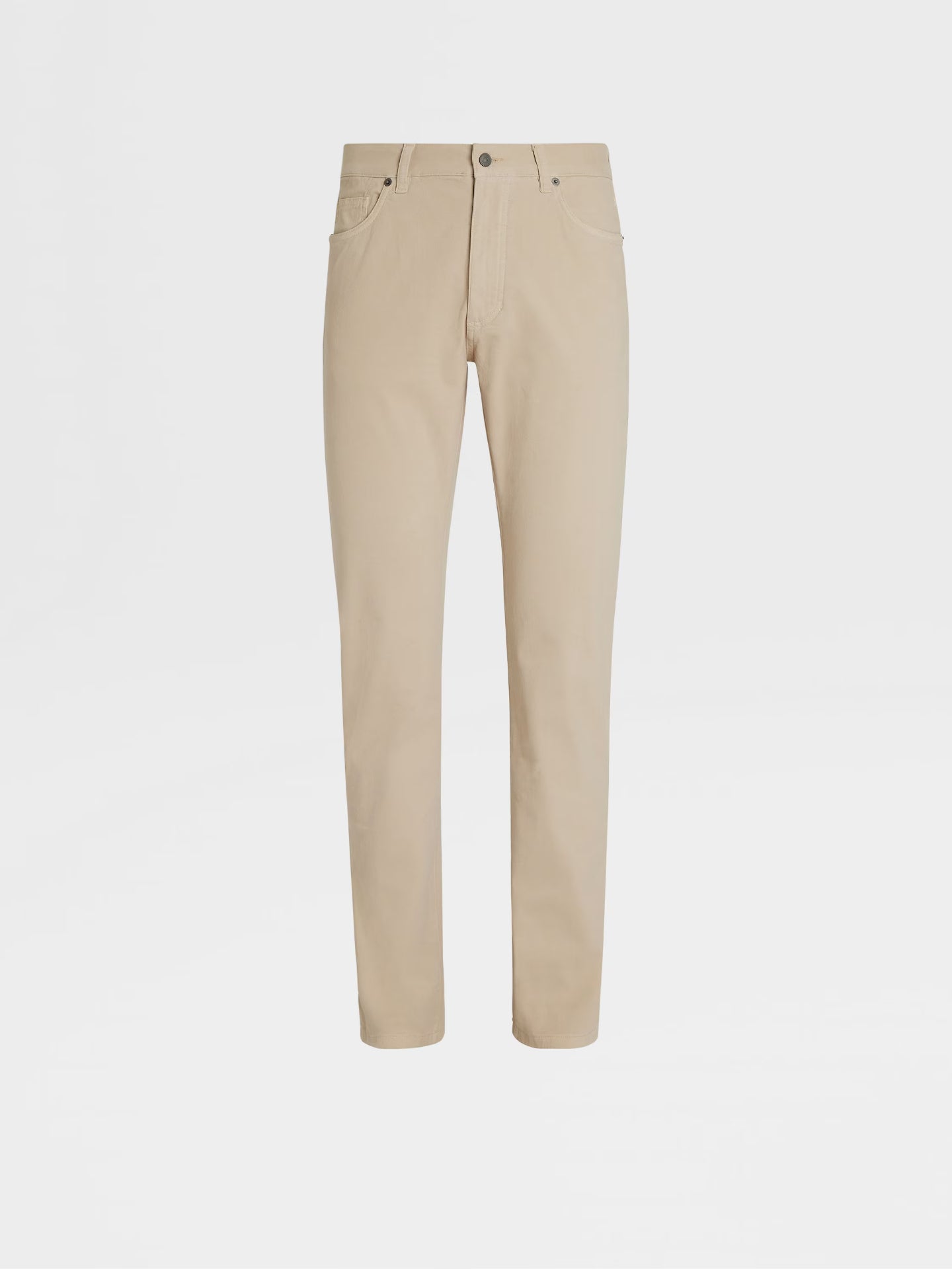 $795 ZEGNA - Beige Soft Denim Pants - 40W
