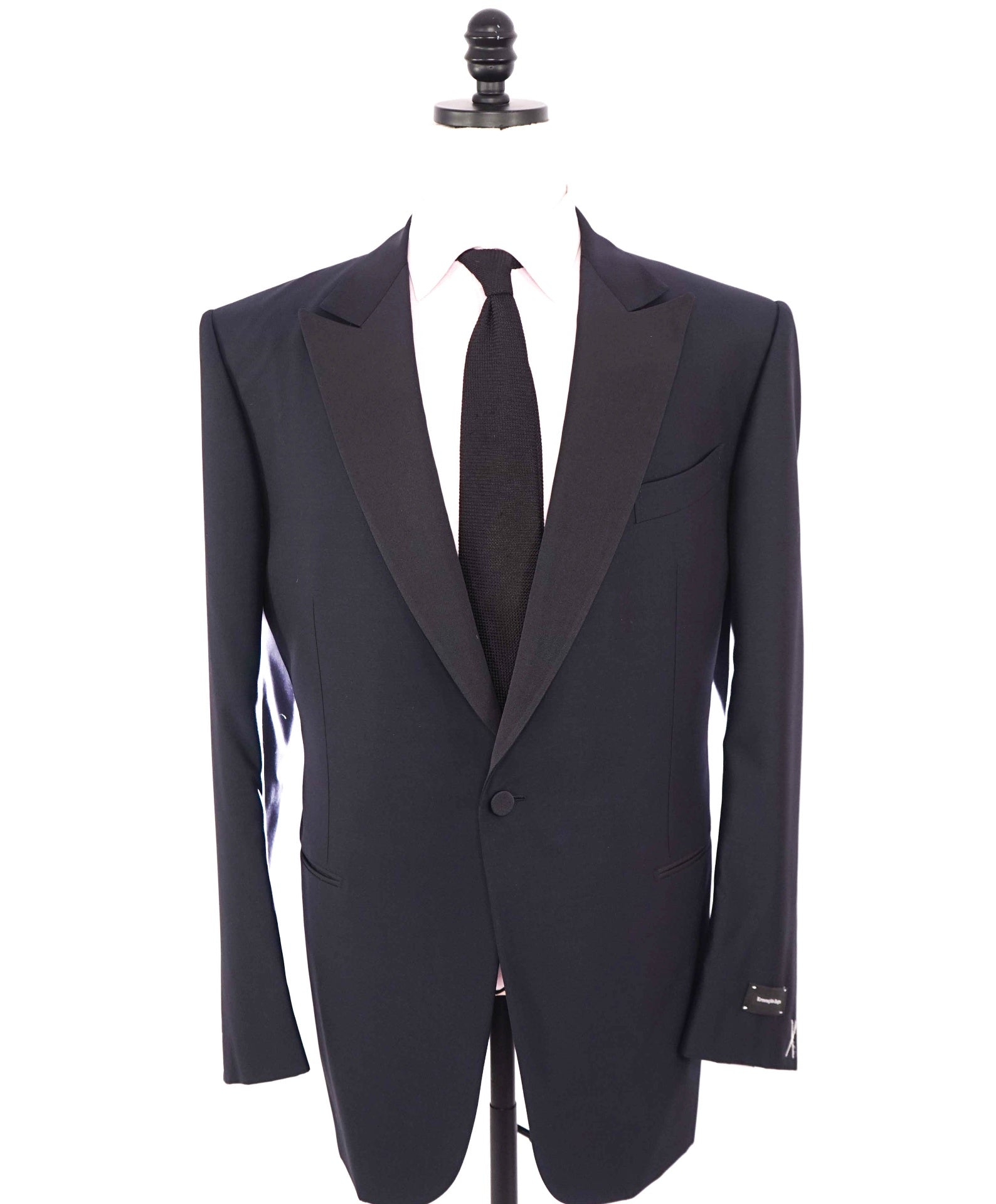 $5,995 ZEGNA - Navy Blue TROFEO 600 Wool/Silk Tuxedo - 48R