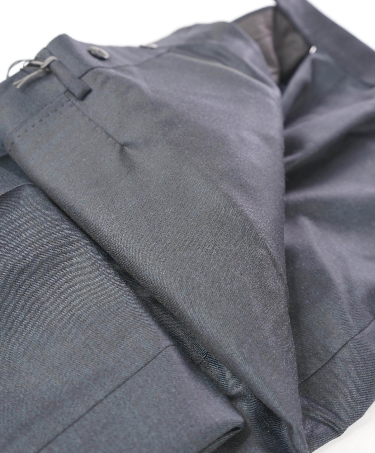 $795 ZEGNA - Dark Emerald Gray TROFEO Wool Pants - 37W