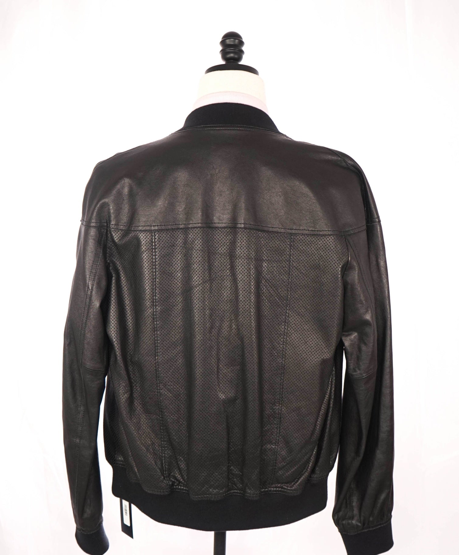 $450 ELIE TAHARI - Black Lamb Leather Jacket - S