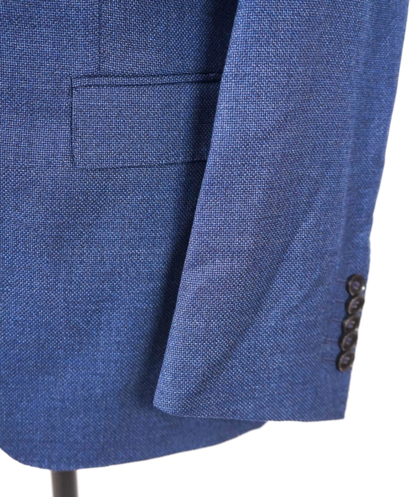 $795 BOSS - REDA Textured Blue Super 110's Wool Blazer - 36R