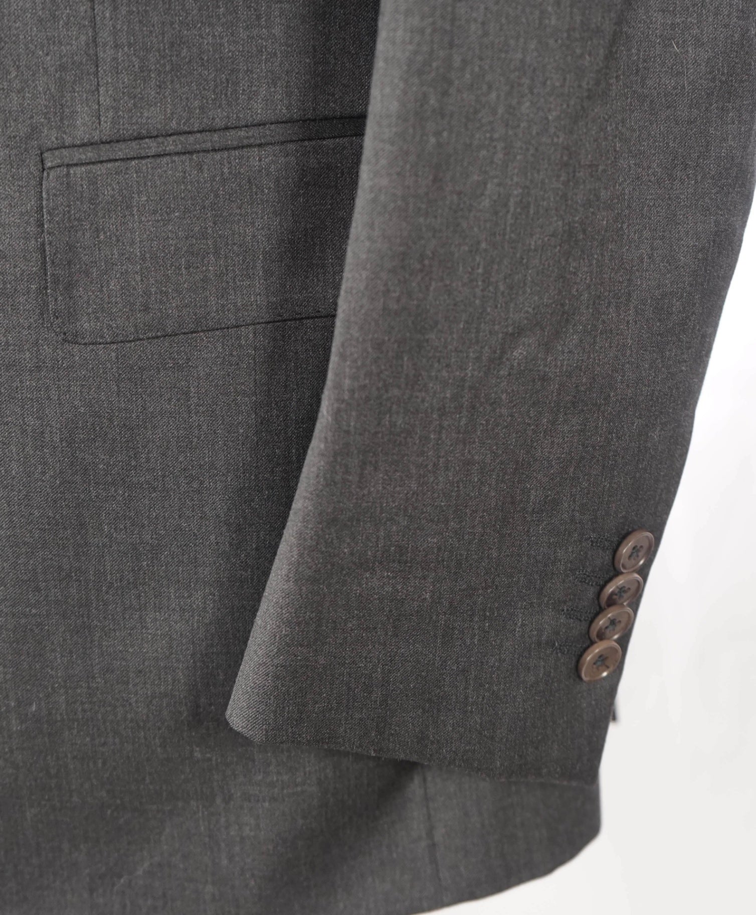 $1,795 by ZEGNA - Solid Dark Gray Wool Suit - 34S US