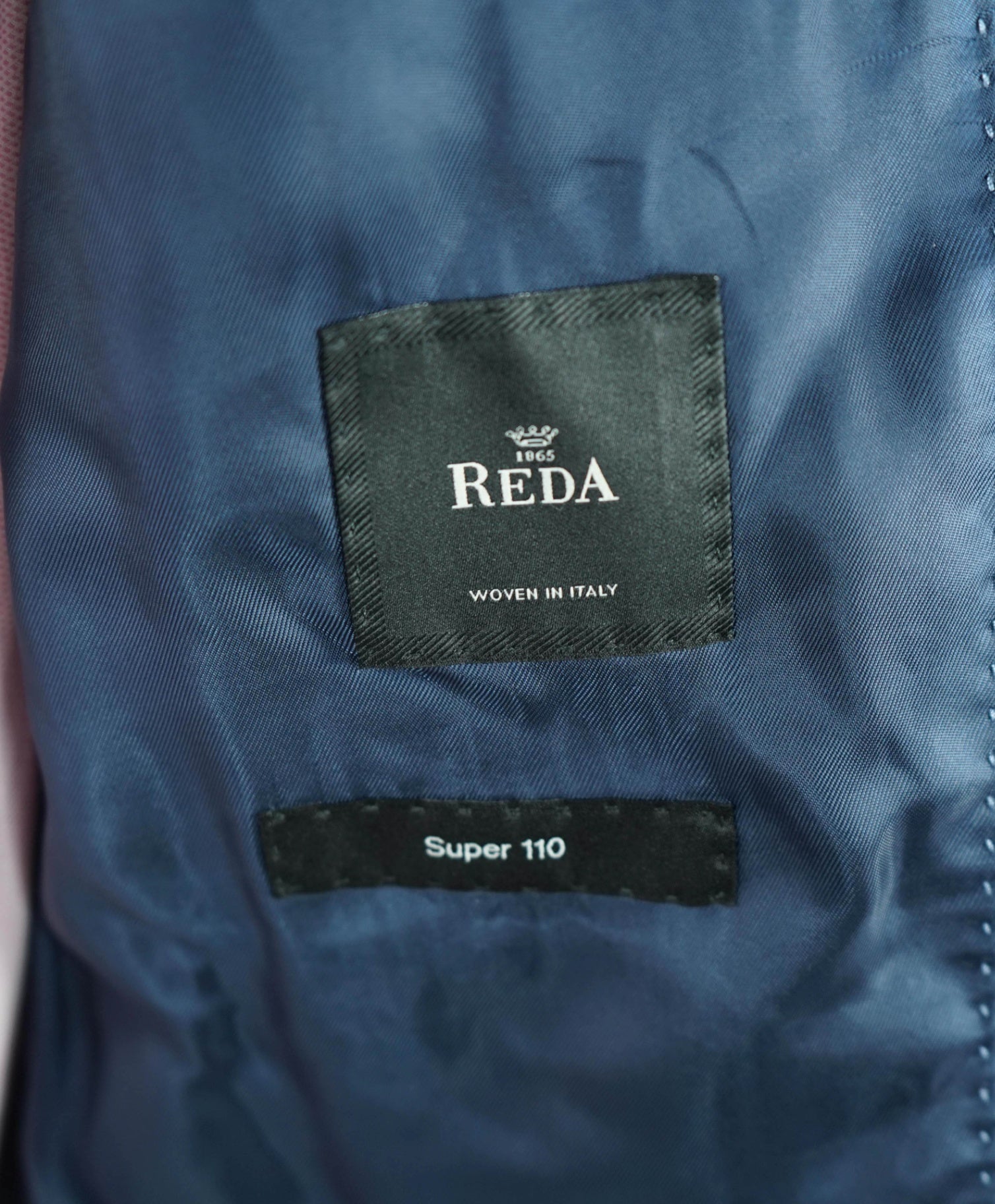 $795 BOSS - REDA Textured Blue Super 110's Wool Blazer - 36R
