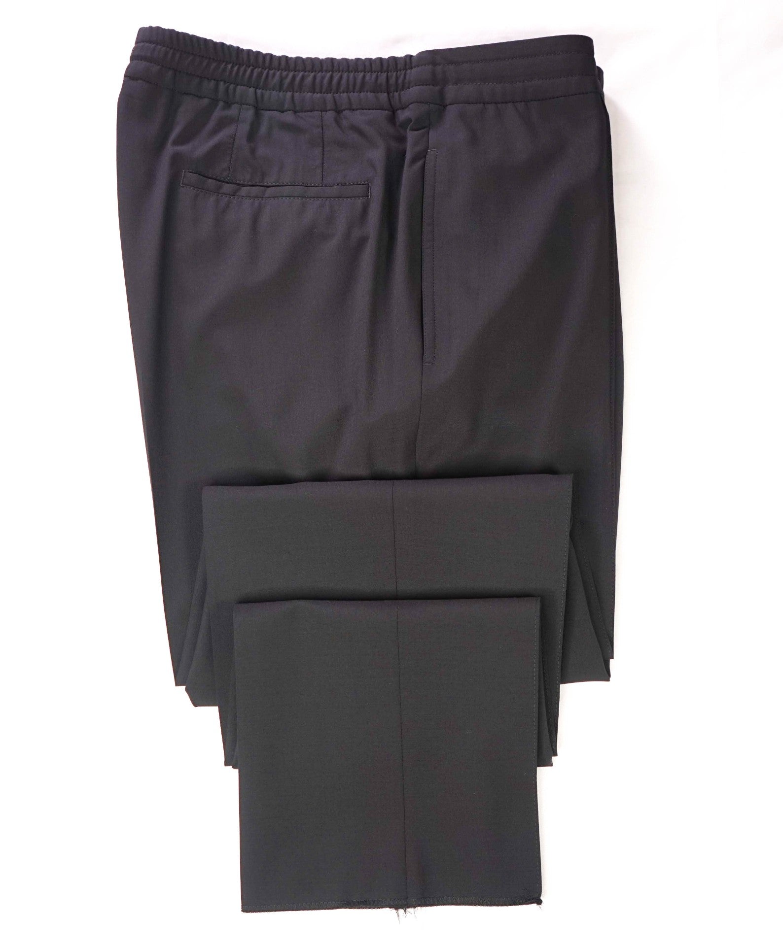 $1,100 ZEGNA - Black HIGH PERFORMANCE "DRAWSTRING" Pants - 36W