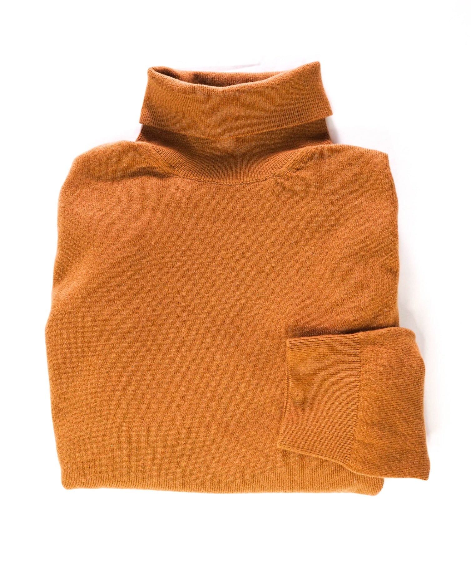 $2,290 ZEGNA - Camel PURE CASHMERE Turtleneck Sweater - XL (54EU)