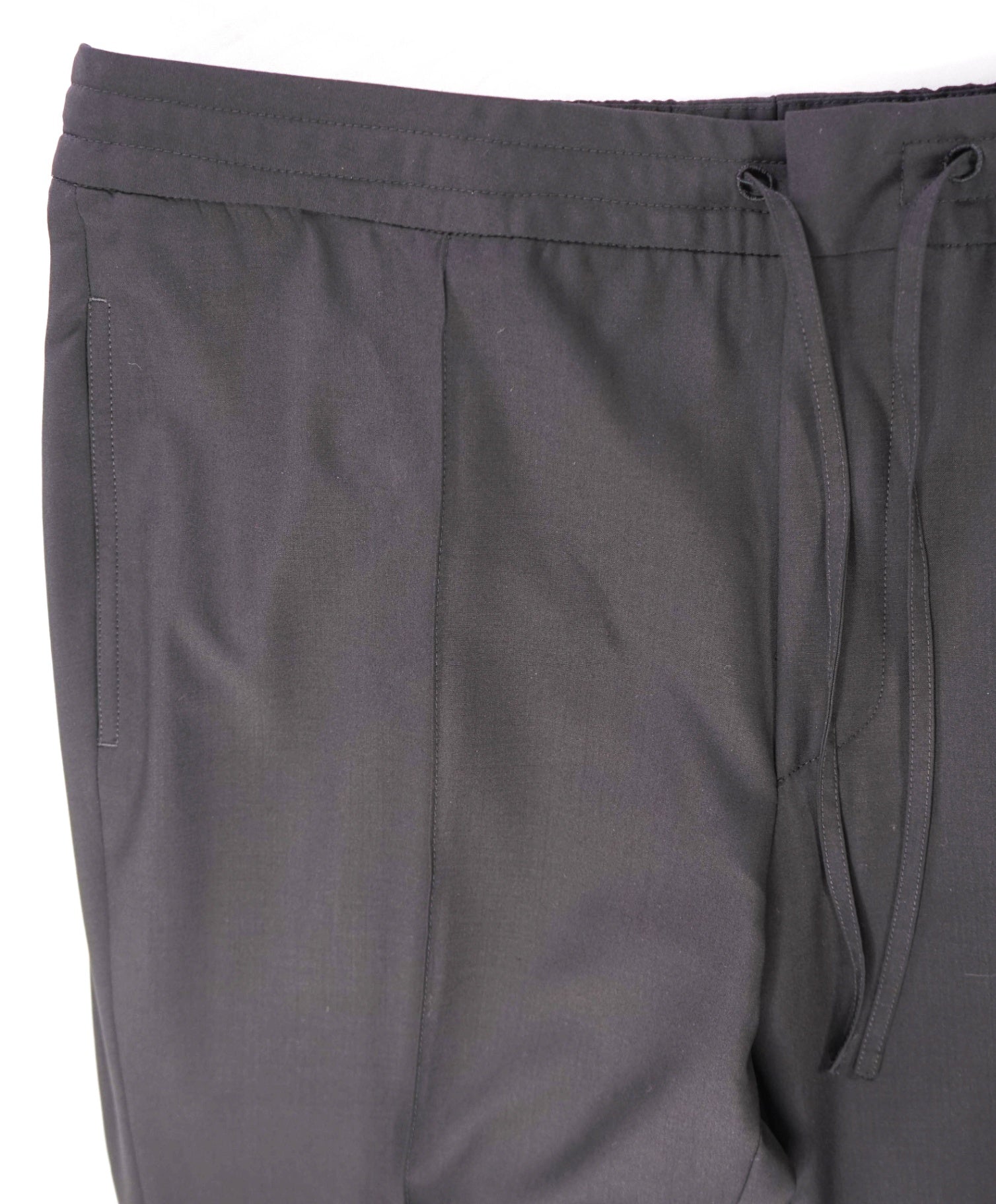 $1,100 ZEGNA - Black HIGH PERFORMANCE "DRAWSTRING" Pants - 36W