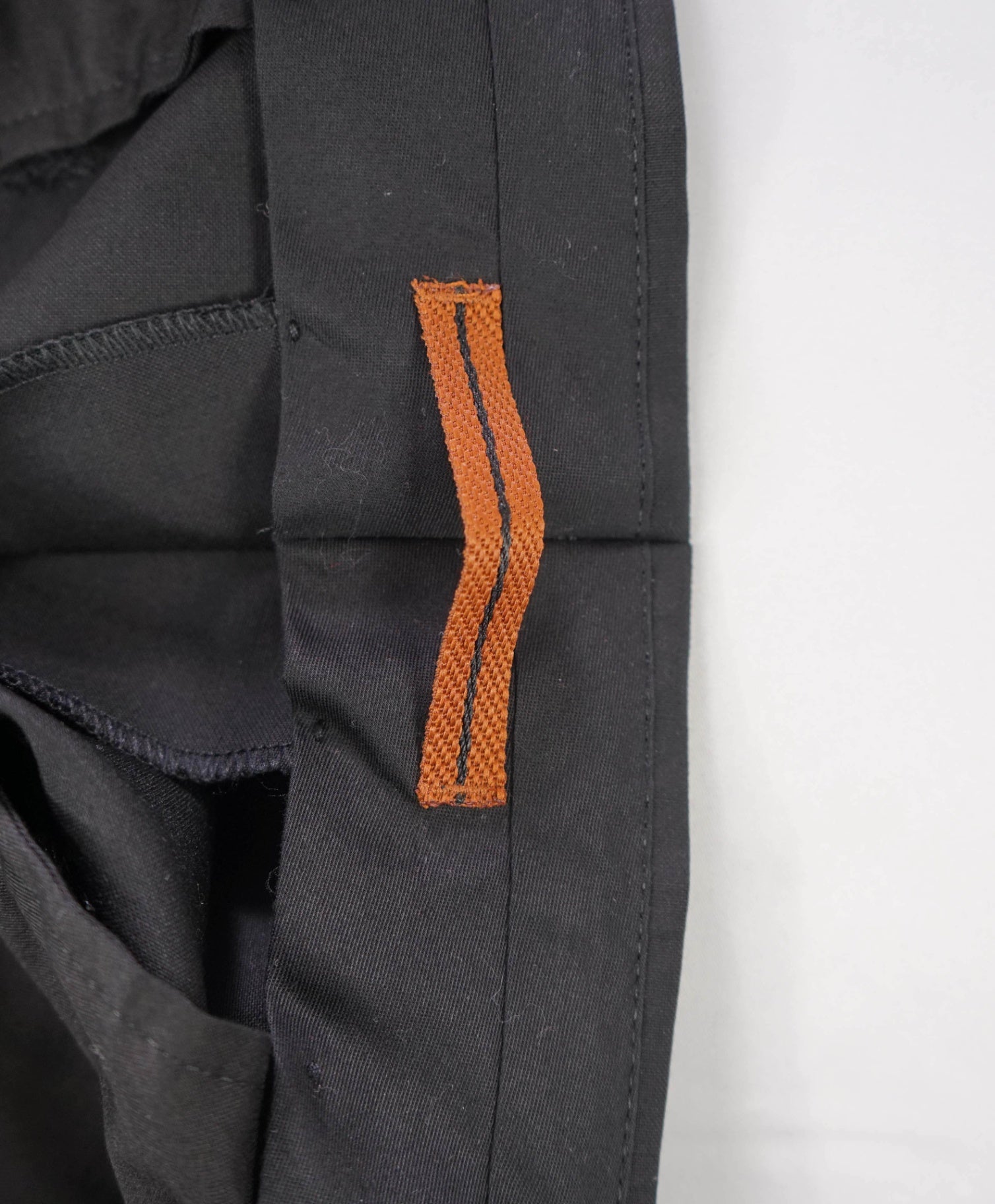 $890 ZEGNA - Black Wool/Mohair Tuxedo Pants - 36W