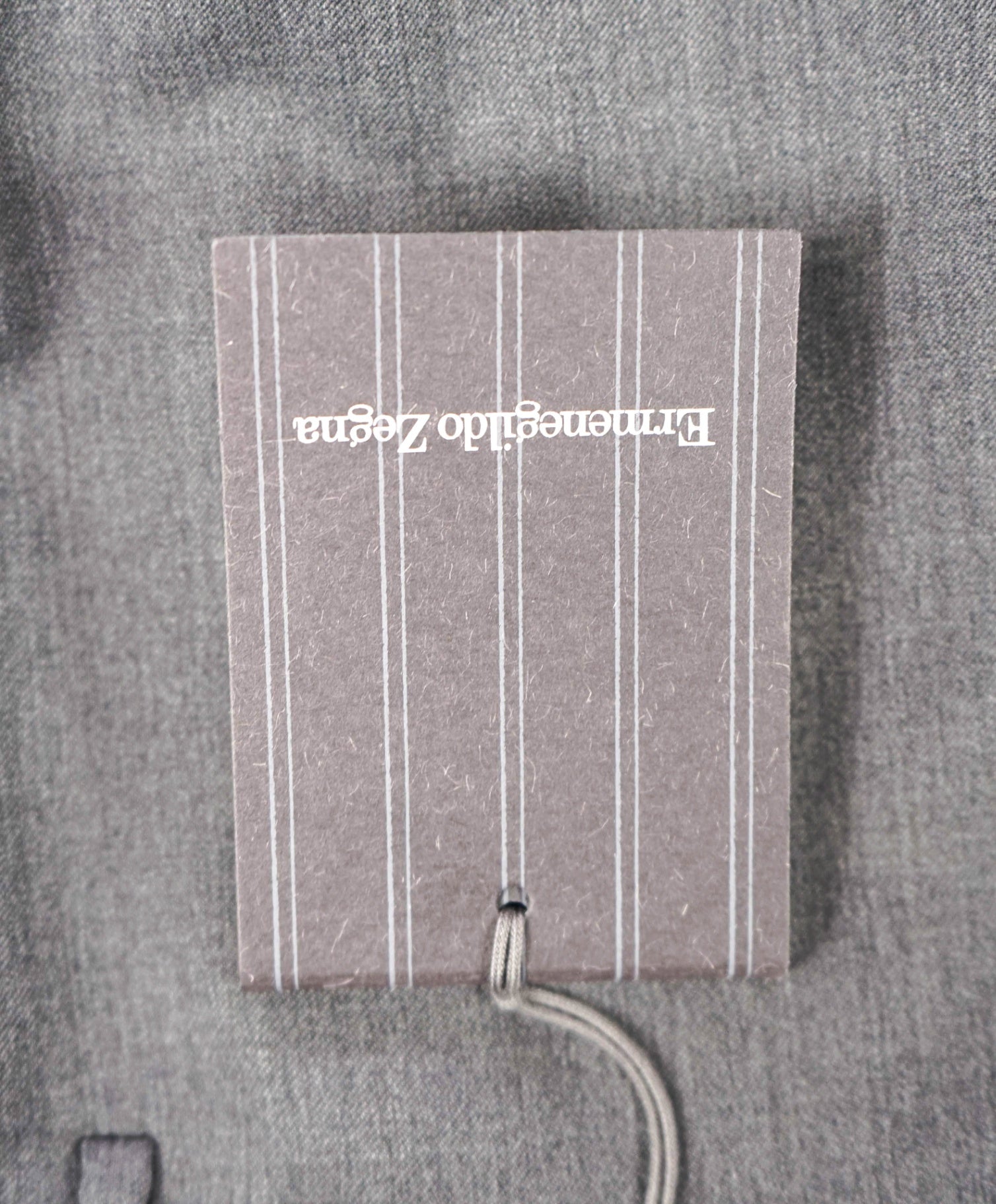 $895 ZEGNA - Solid Gray "MICRONSPHERE" Wool Pants - 44W