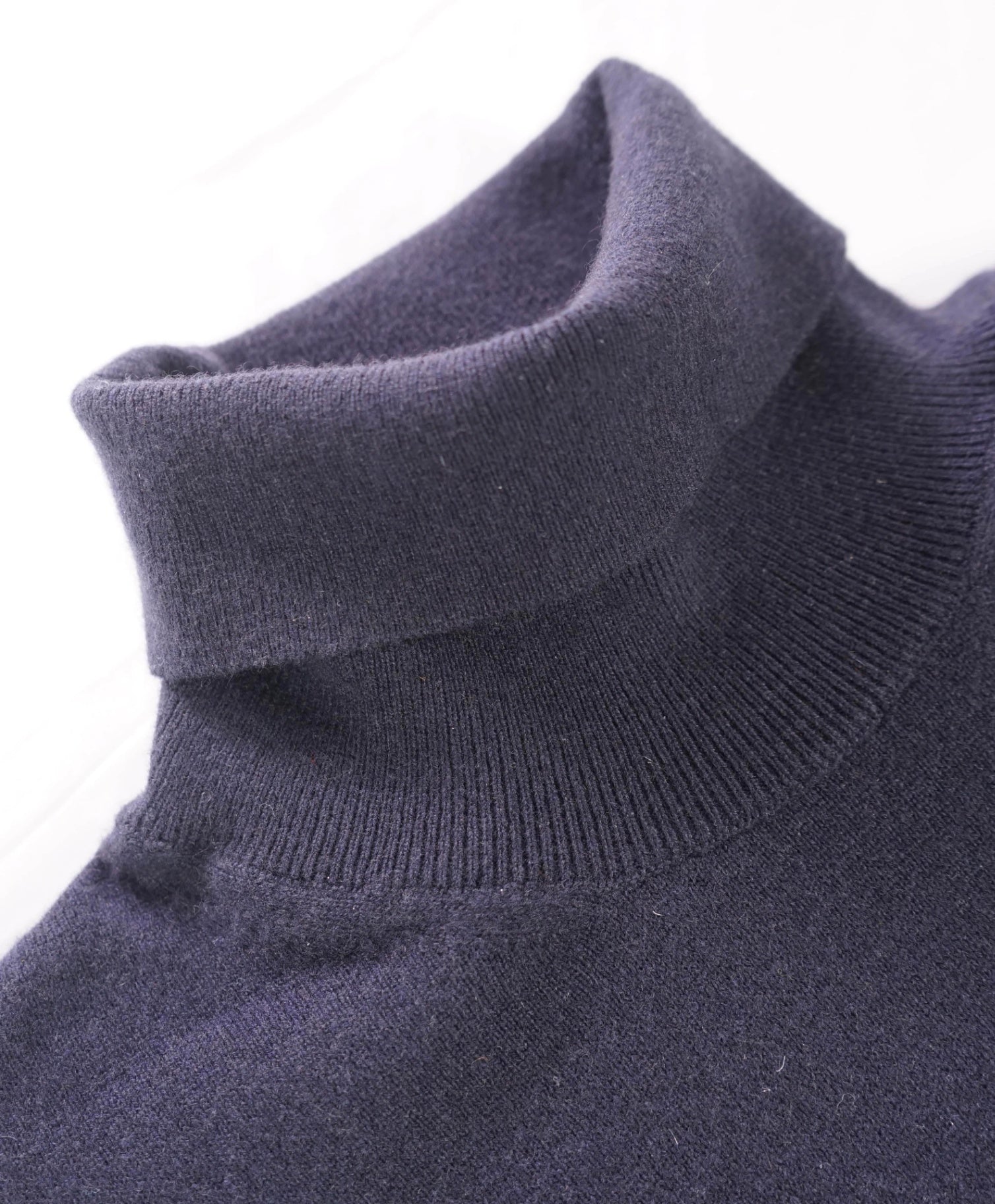 $2,290 ZEGNA - Navy PURE CASHMERE Turtleneck Sweater - XXL (56EU)