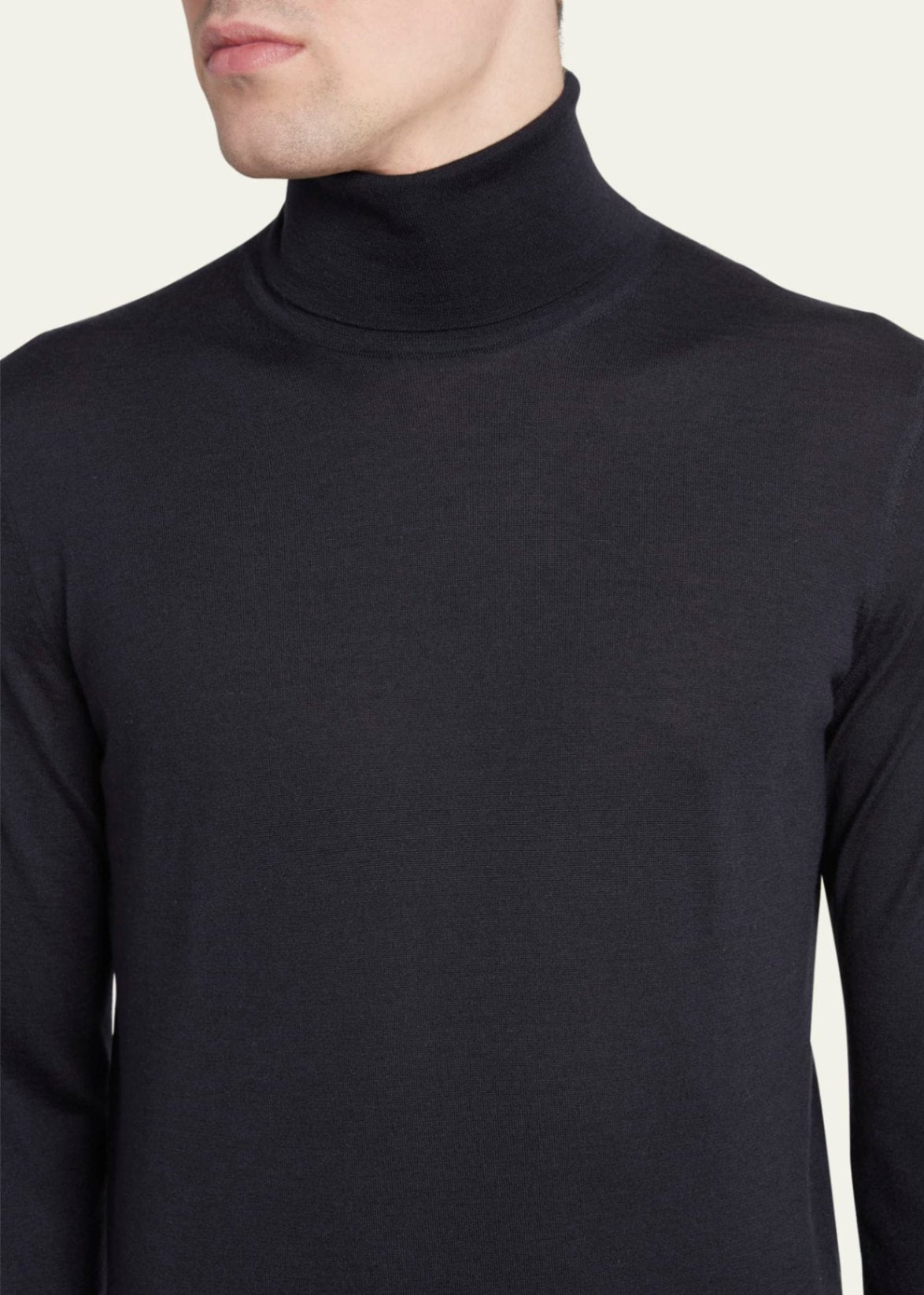 $2,290 ZEGNA - Navy PURE CASHMERE Turtleneck Sweater - XXL (56EU)