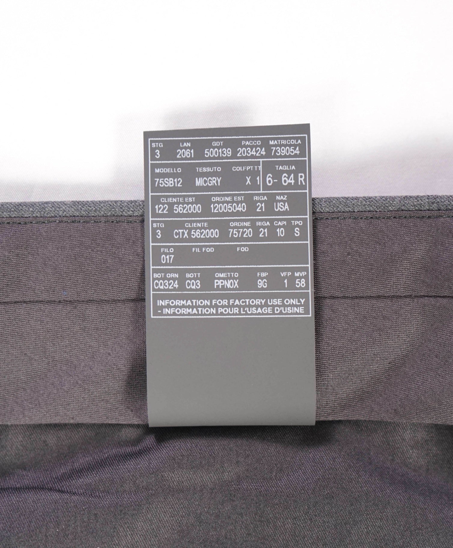 $895 ZEGNA - Solid Gray "MICRONSPHERE" Wool Pants - 44W