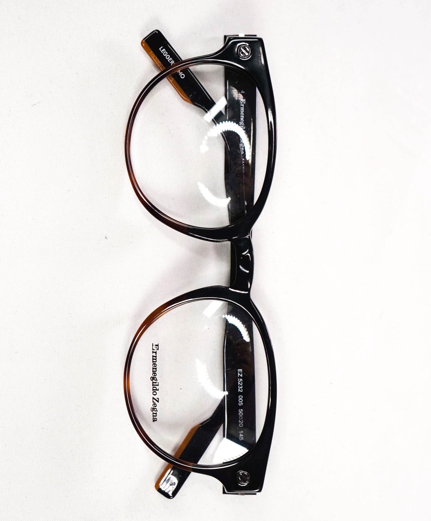 $475 ZEGNA - "LEGGERISSIMO" EZ 5232 Plastic Glasses - 50 20 145