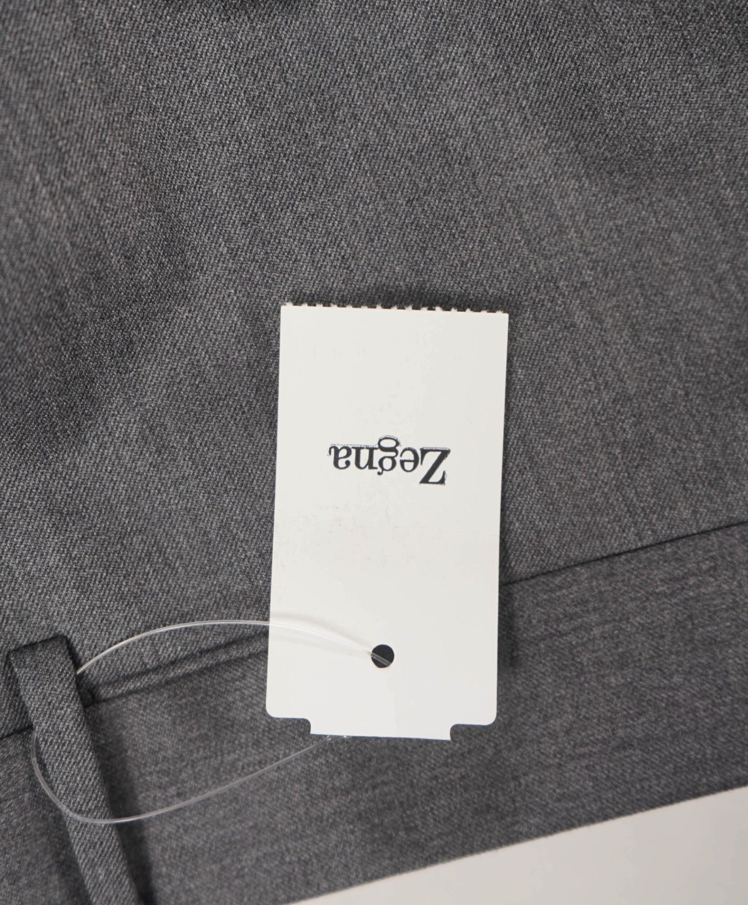 $895 ZEGNA - Solid Gray "MICRONSPHERE" Wool Pants - 44W