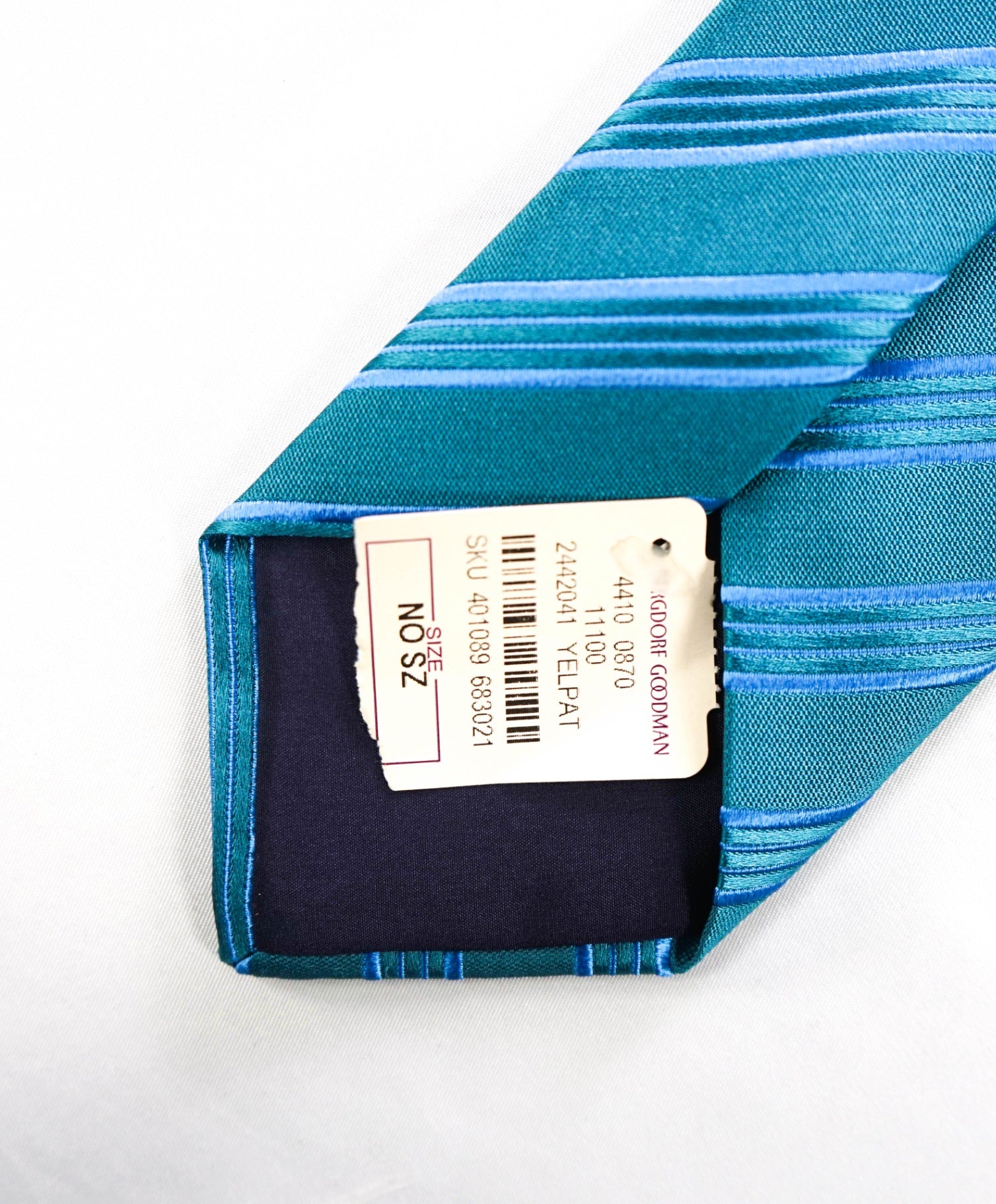 $310 CHARVET - Blue Stripe Silk 3" Tie