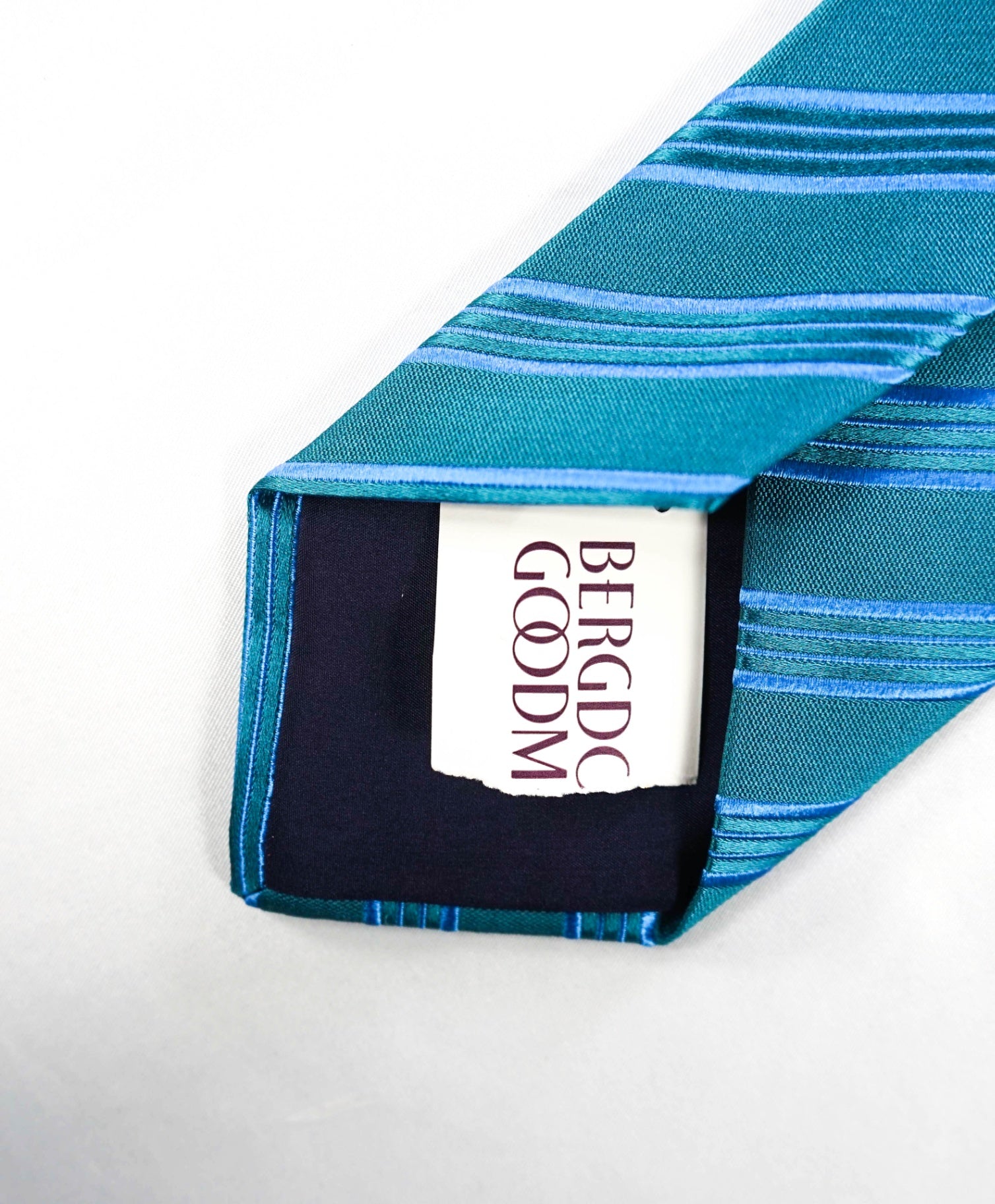 $310 CHARVET - Blue Stripe Silk 3" Tie