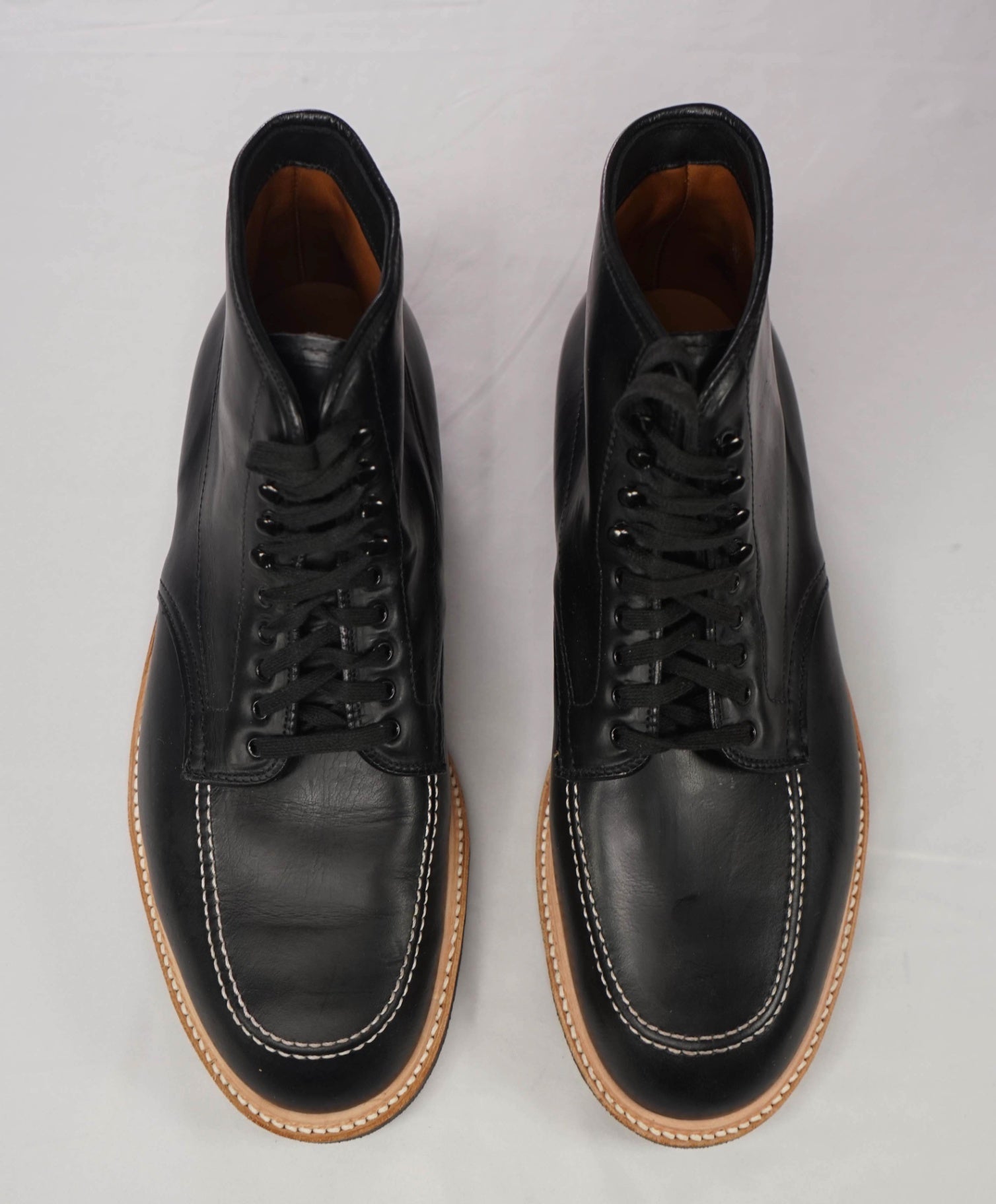 $702 ALDEN - "401 INDY BOOT" Black Leather Boot - 10 E