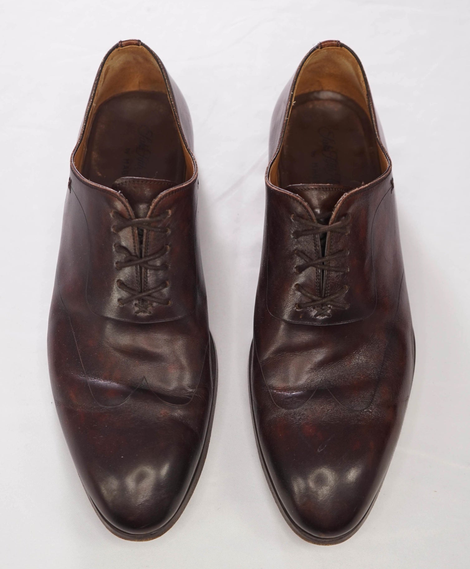 $645 MAGNANNI - Brown Leather Wingtip Oxfords - 9.5 M