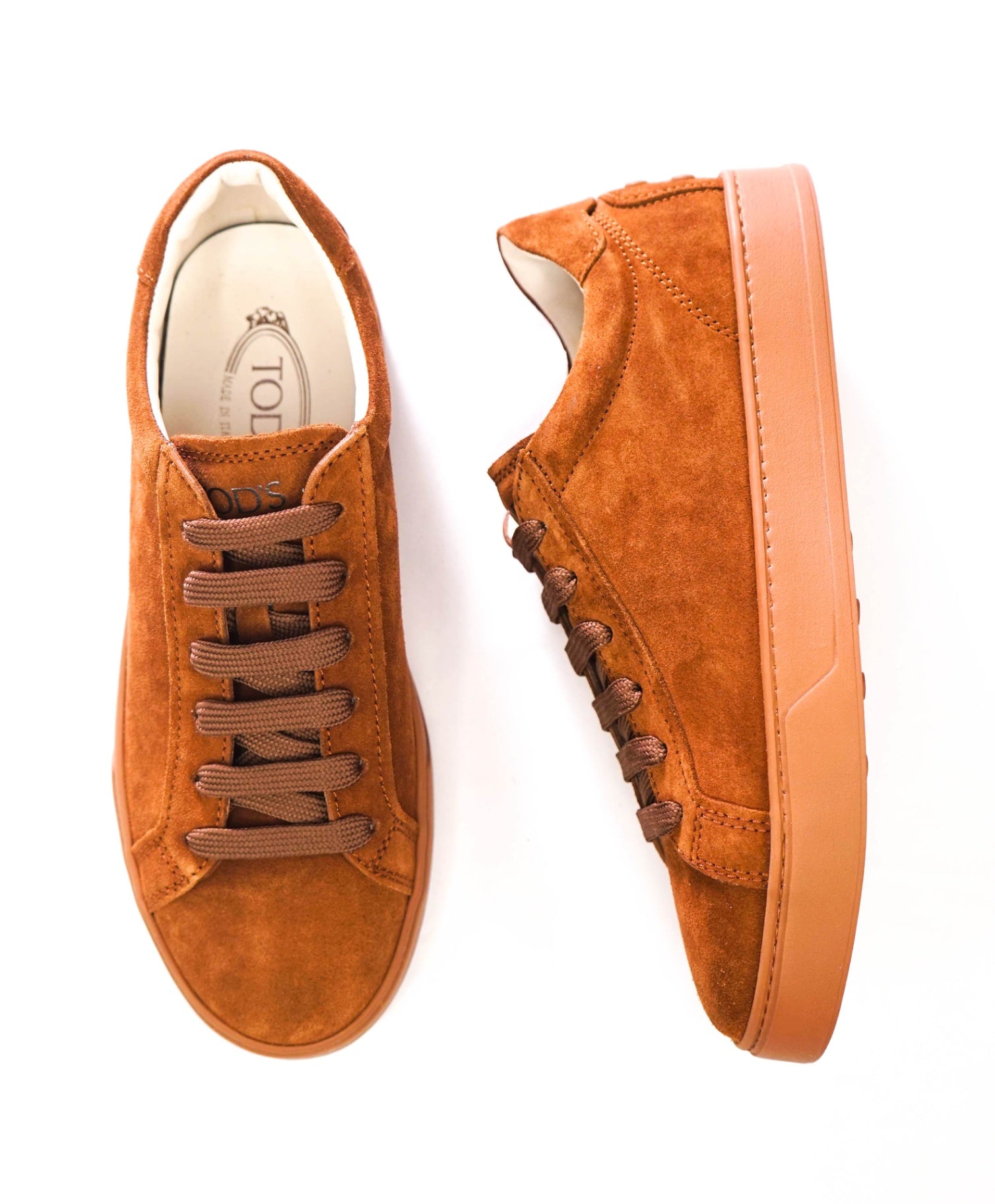 $750 TOD'S - Brown Suede Sneakers - US 7.5 (6.5UK)