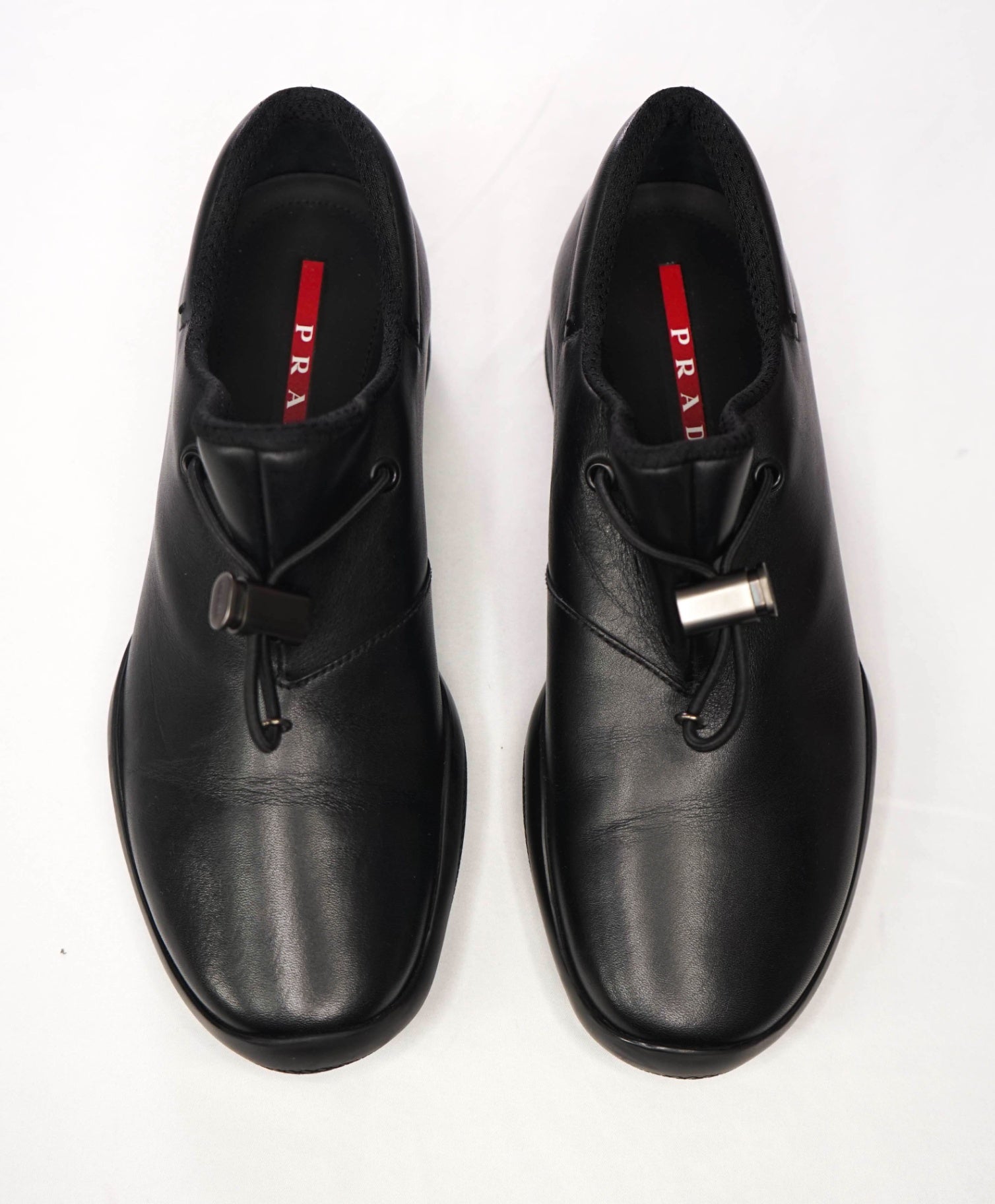 PRADA - Linea Rossa Black Leather Shoes - US 7.5 (6.5UK)
