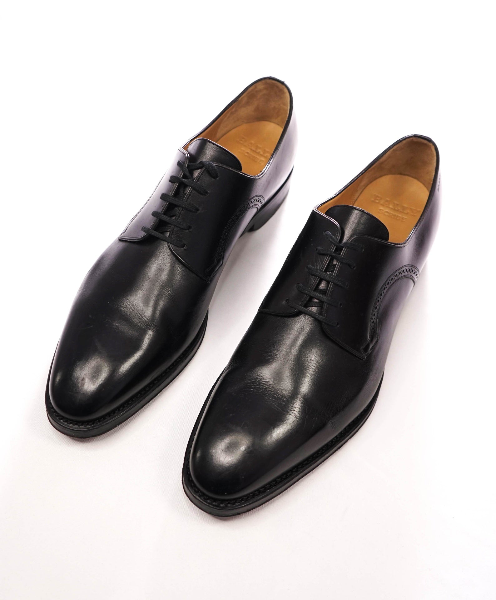 $1,195 BALLY SCRIBE - Goodyear Black Leather Derby - US 11 (UK10)